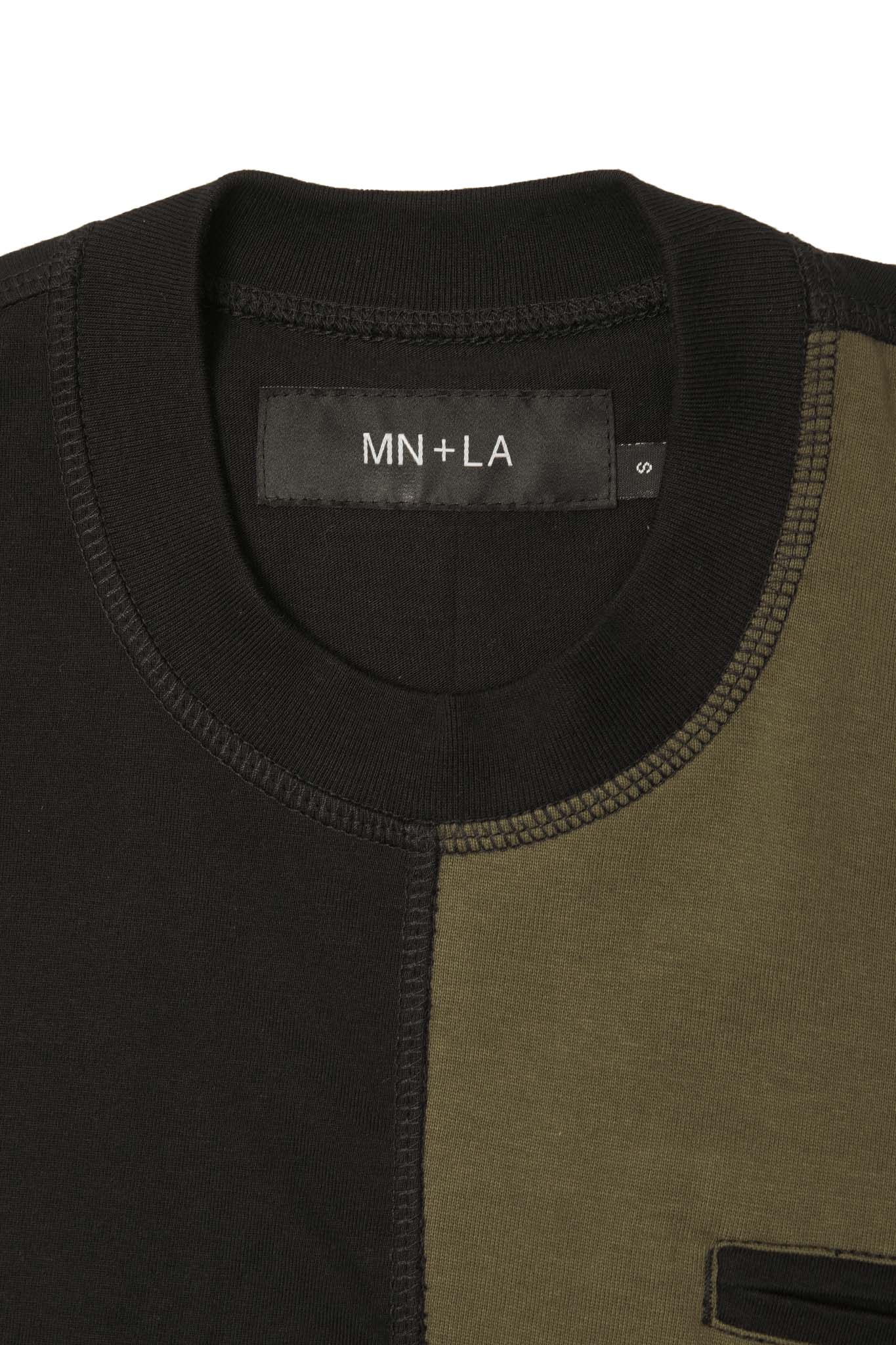 NEEDLEWORK POCKET TEE IN TAIGA - Image 2