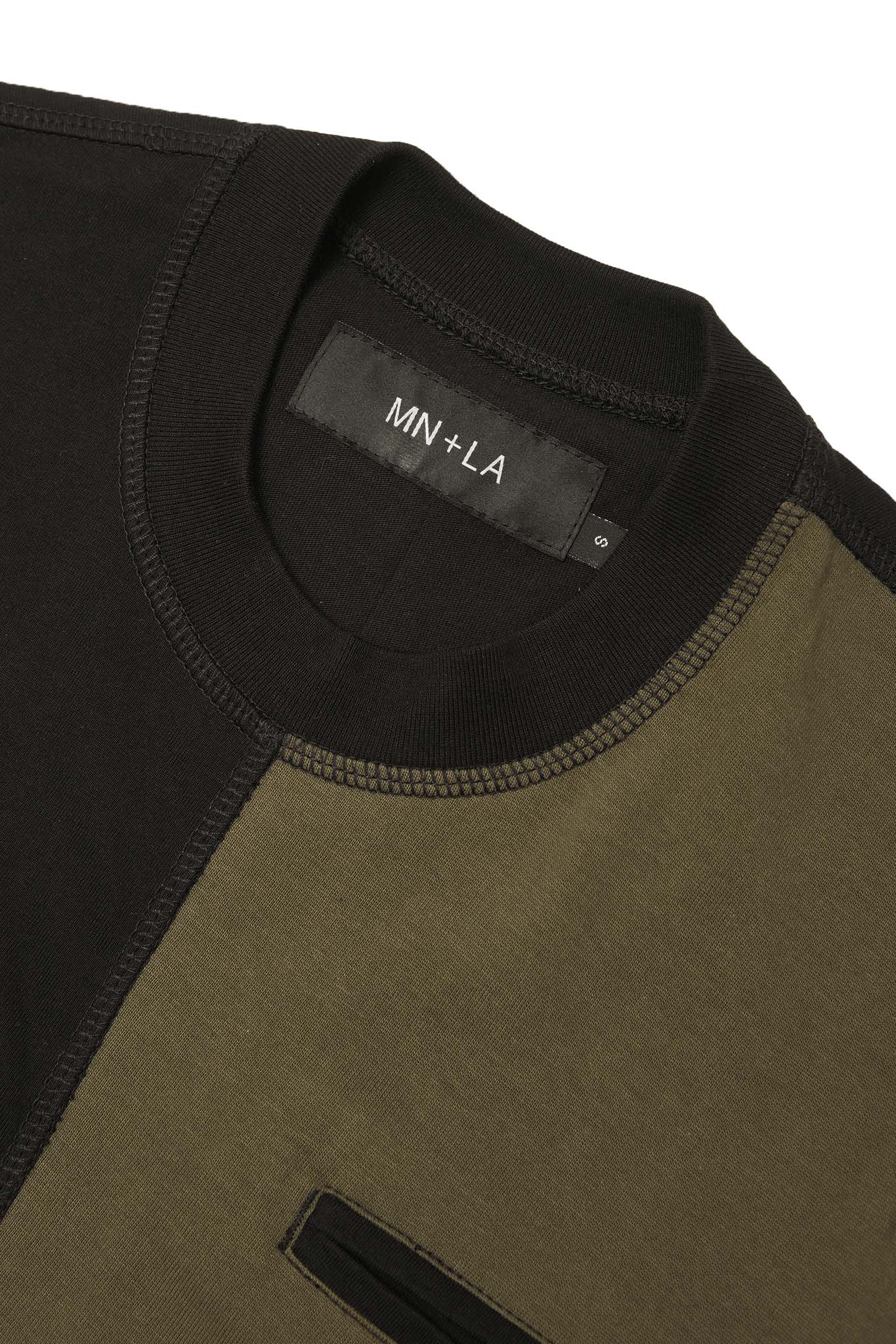 NEEDLEWORK POCKET TEE IN TAIGA - Image 3