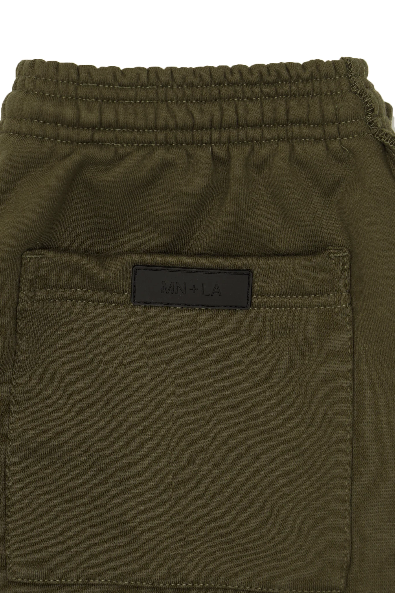 OLIVE FRENCH TERRY RAW FINISH LOUNGE PANTS - Image 10