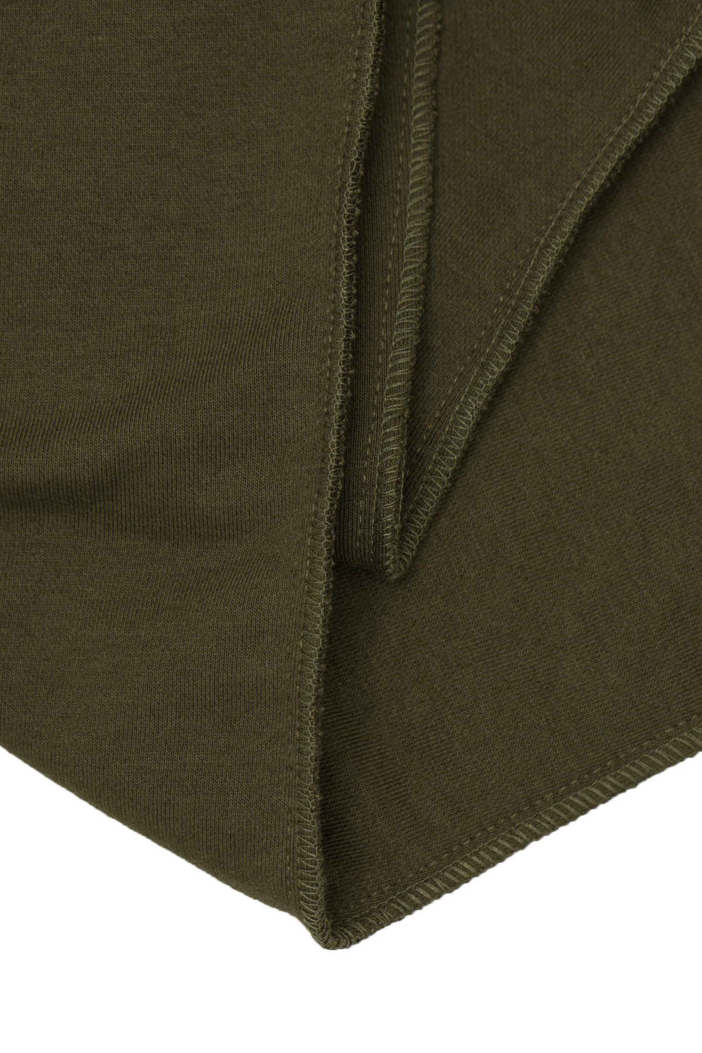 OLIVE FRENCH TERRY RAW FINISH LOUNGE PANTS - Image 11