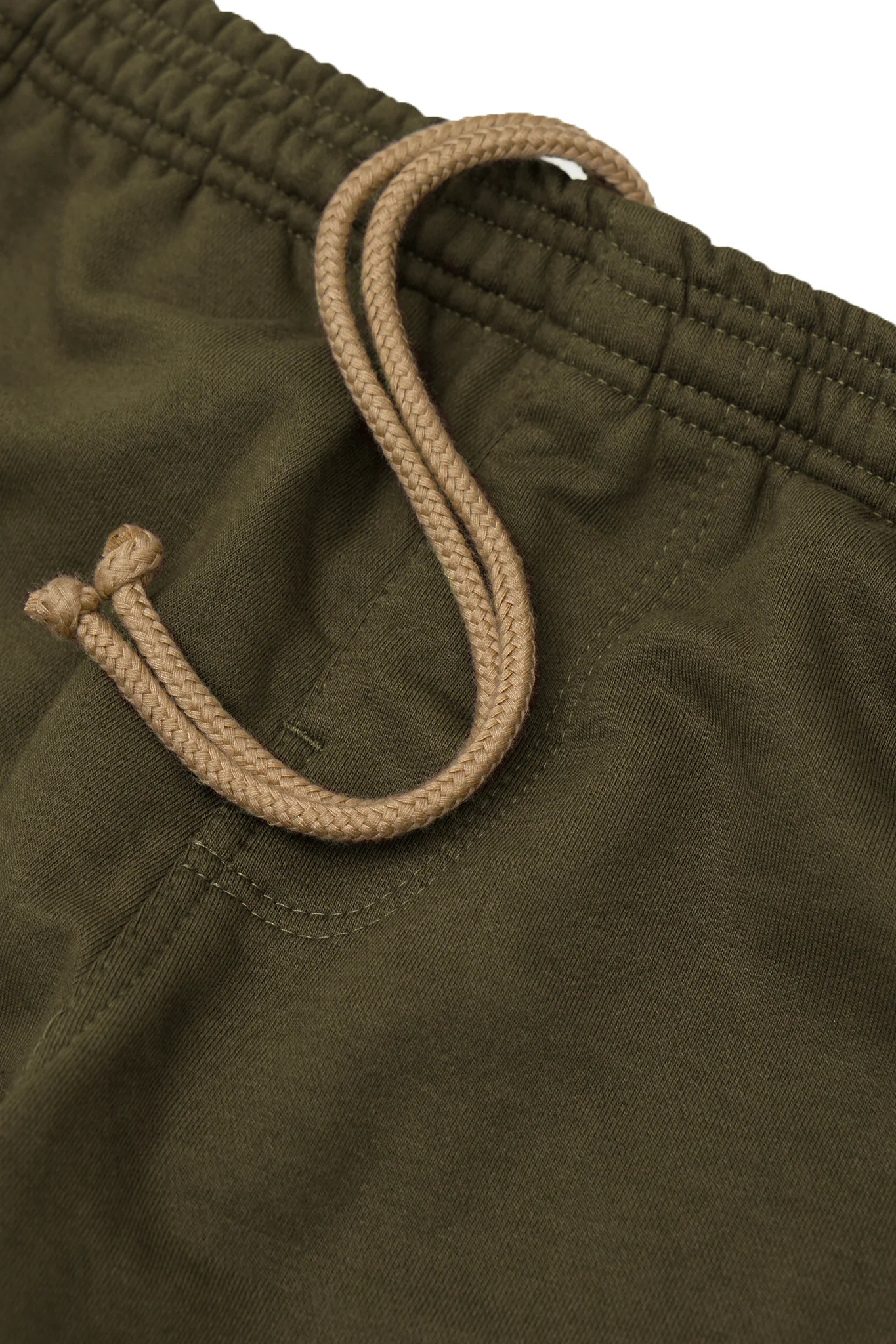 OLIVE FRENCH TERRY RAW FINISH LOUNGE PANTS - Image 6