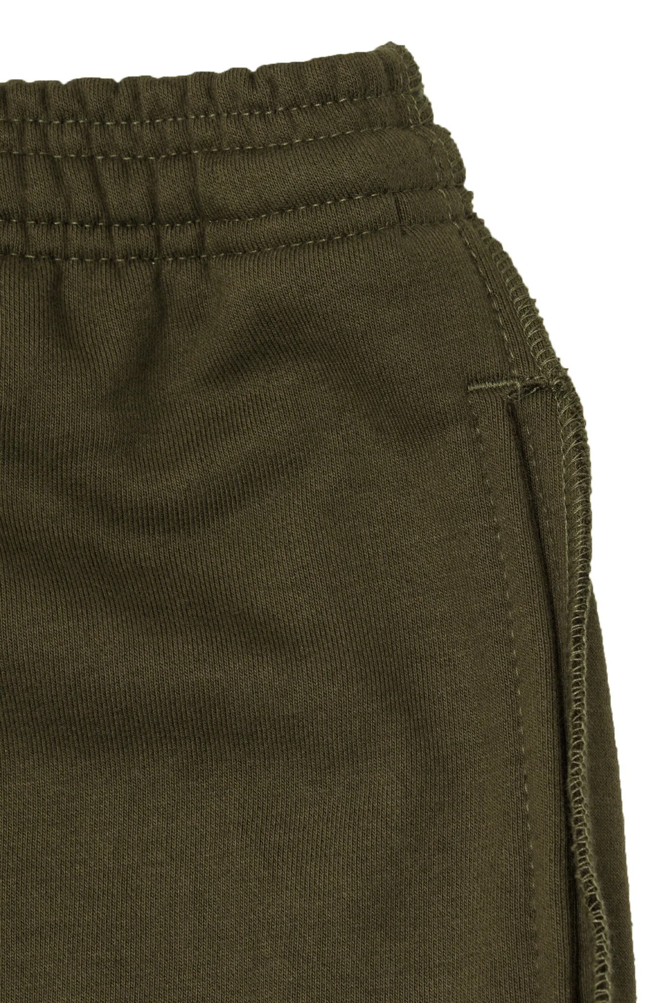 OLIVE FRENCH TERRY RAW FINISH LOUNGE PANTS - Image 7