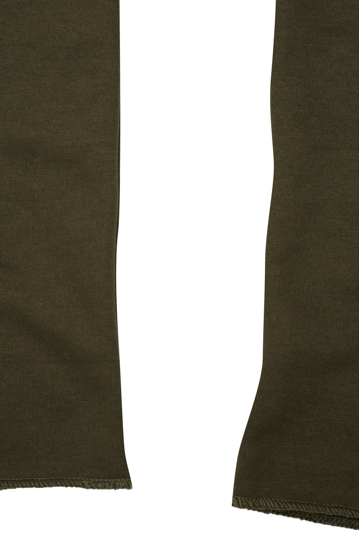 OLIVE FRENCH TERRY RAW FINISH LOUNGE PANTS - Image 8