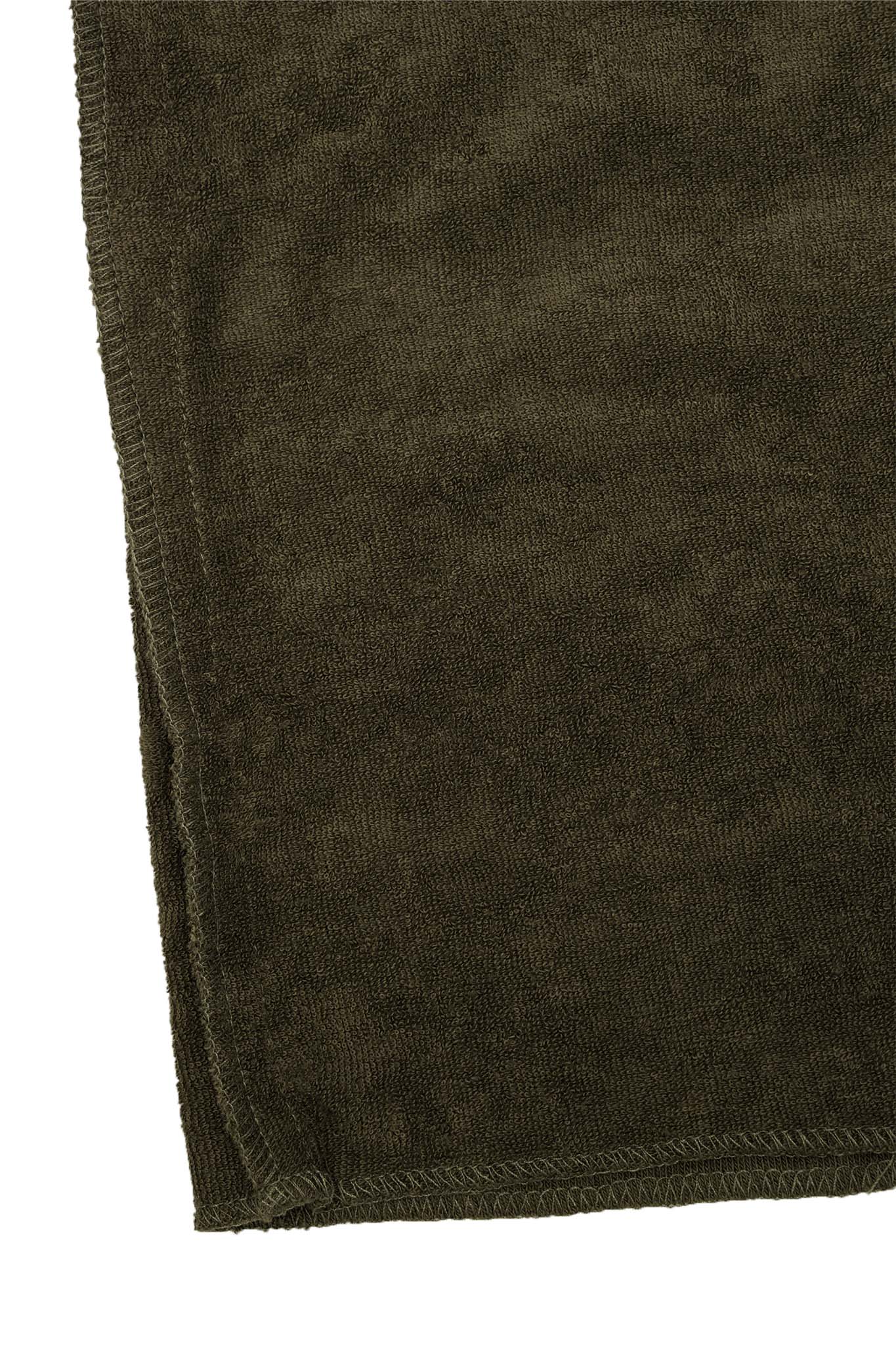 OLIVE TOWEL TERRY RAW FINISH LOUNGE PANTS - Image 12