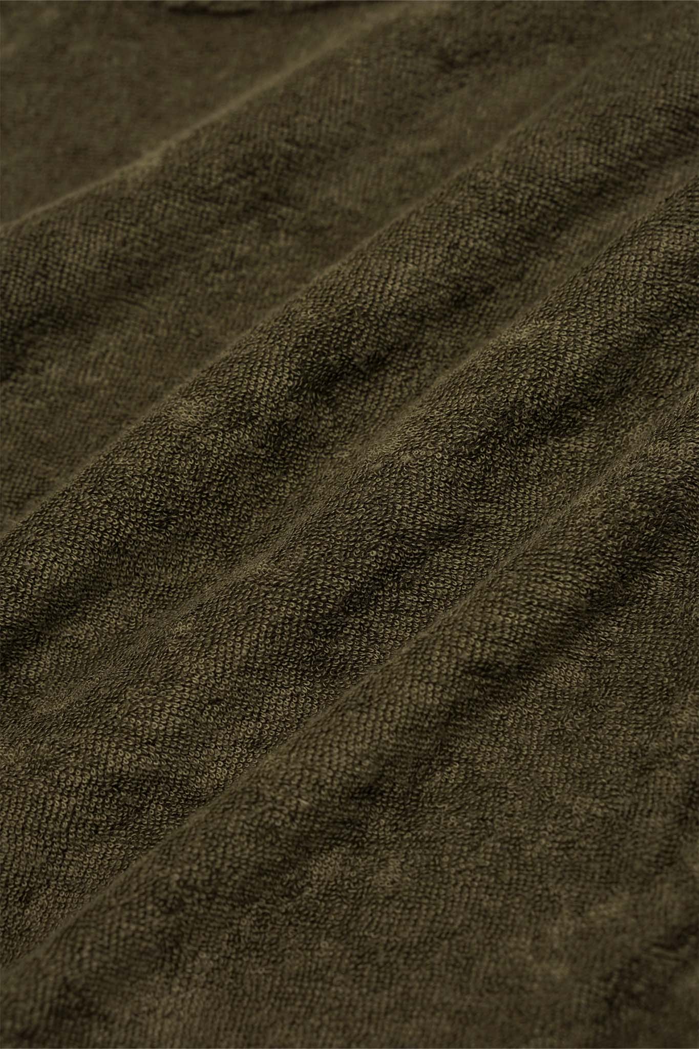 OLIVE TOWEL TERRY RAW FINISH LOUNGE PANTS - Image 17