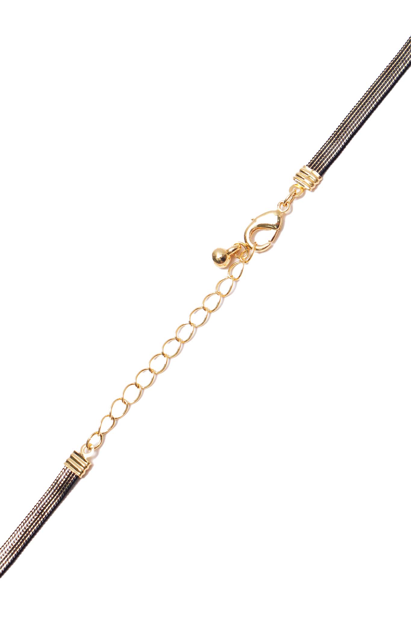 ONYX HERRINGBONE CHAIN NECKLACE - Image 4