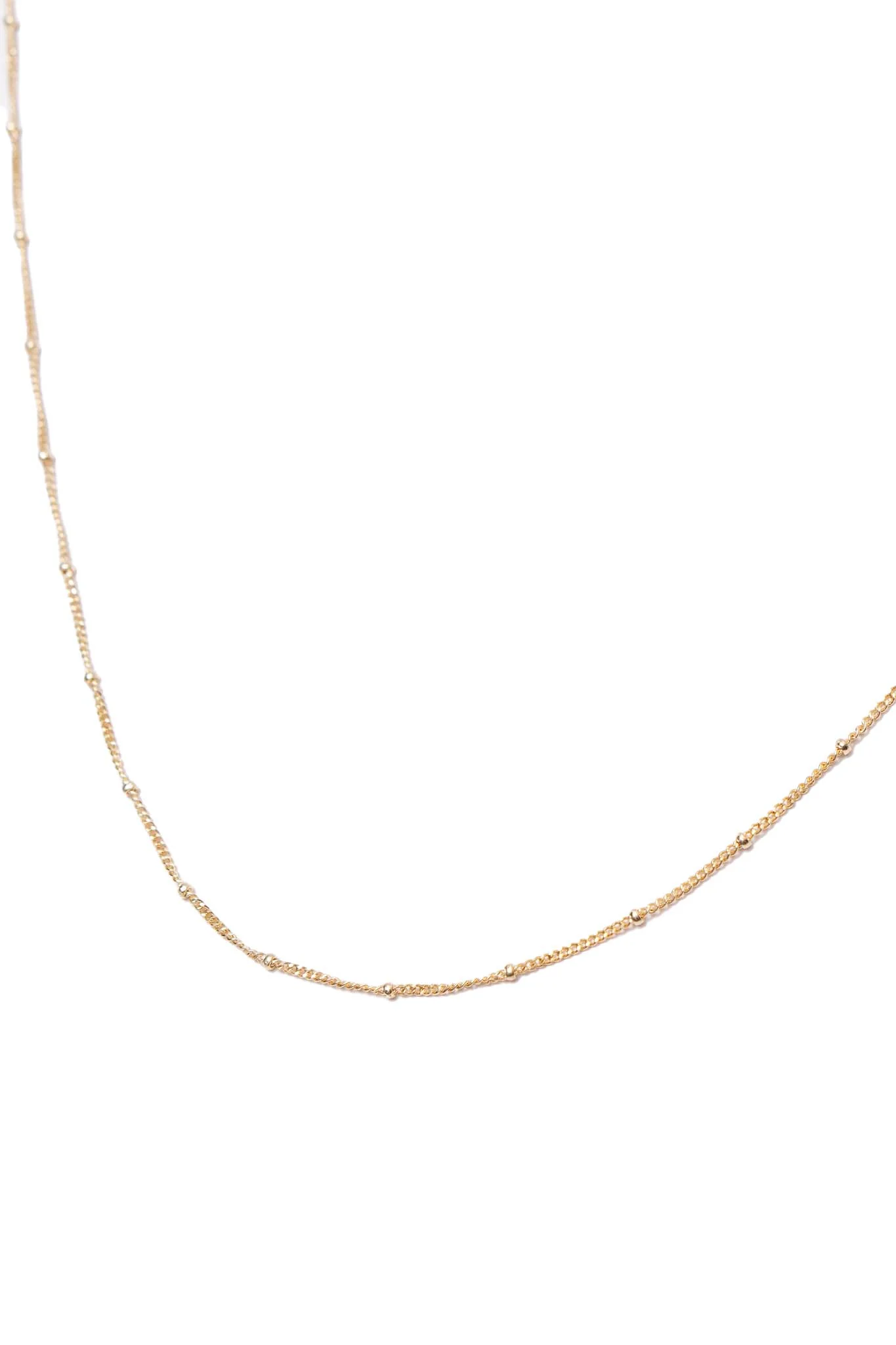 ORBIT LINK GOLD CHAIN NECKLACE - Image 2