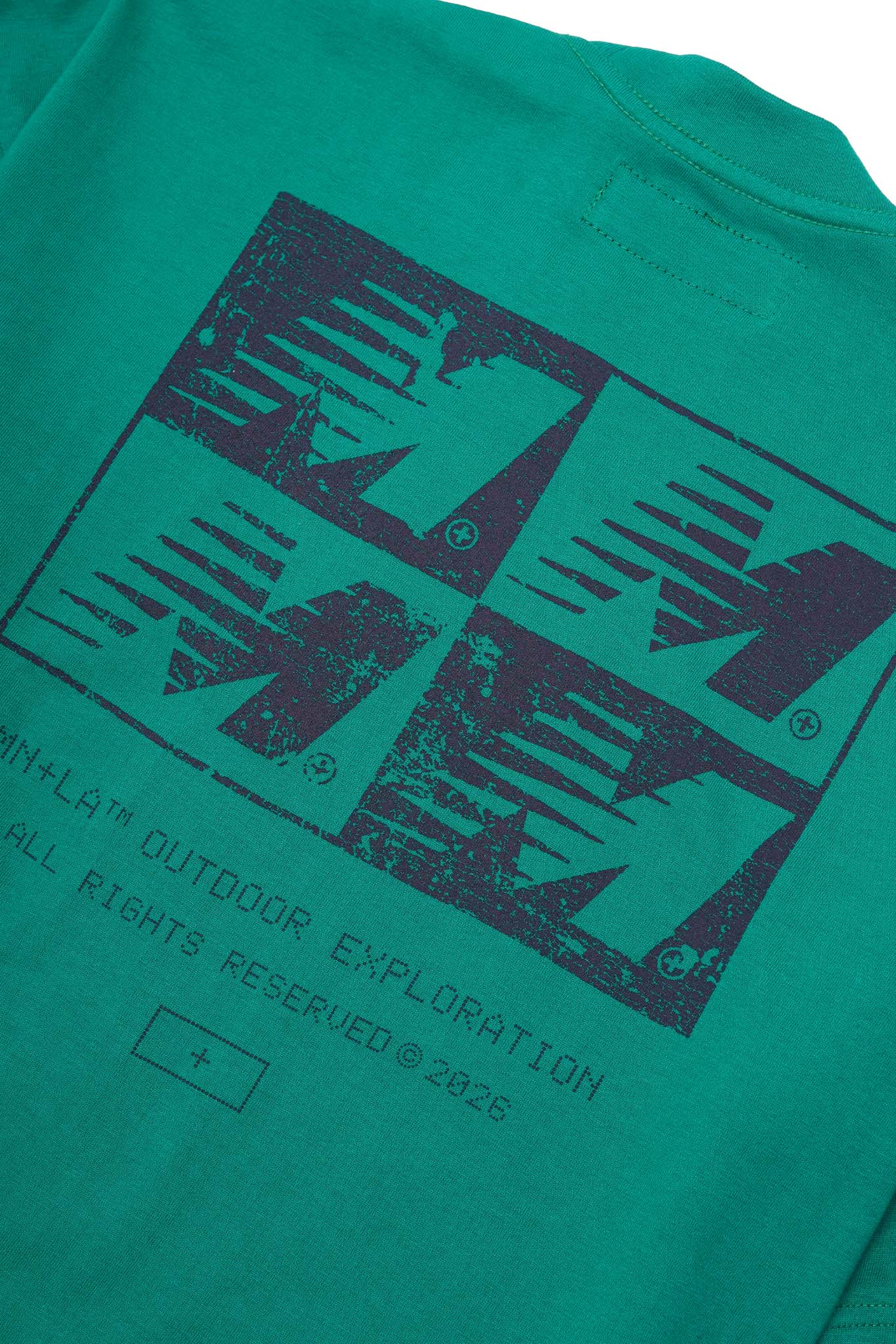 "OUTDOOR EXPLORATION" MULTI LOGO TEE IN JADE - Image 6