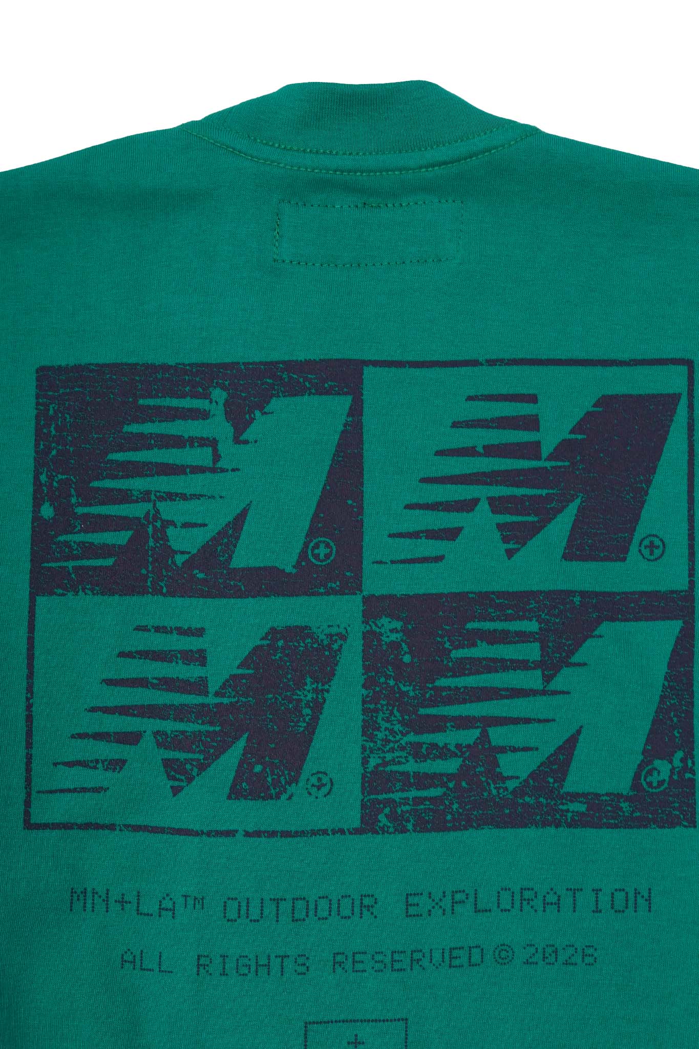 "OUTDOOR EXPLORATION" MULTI LOGO TEE IN JADE - Image 7