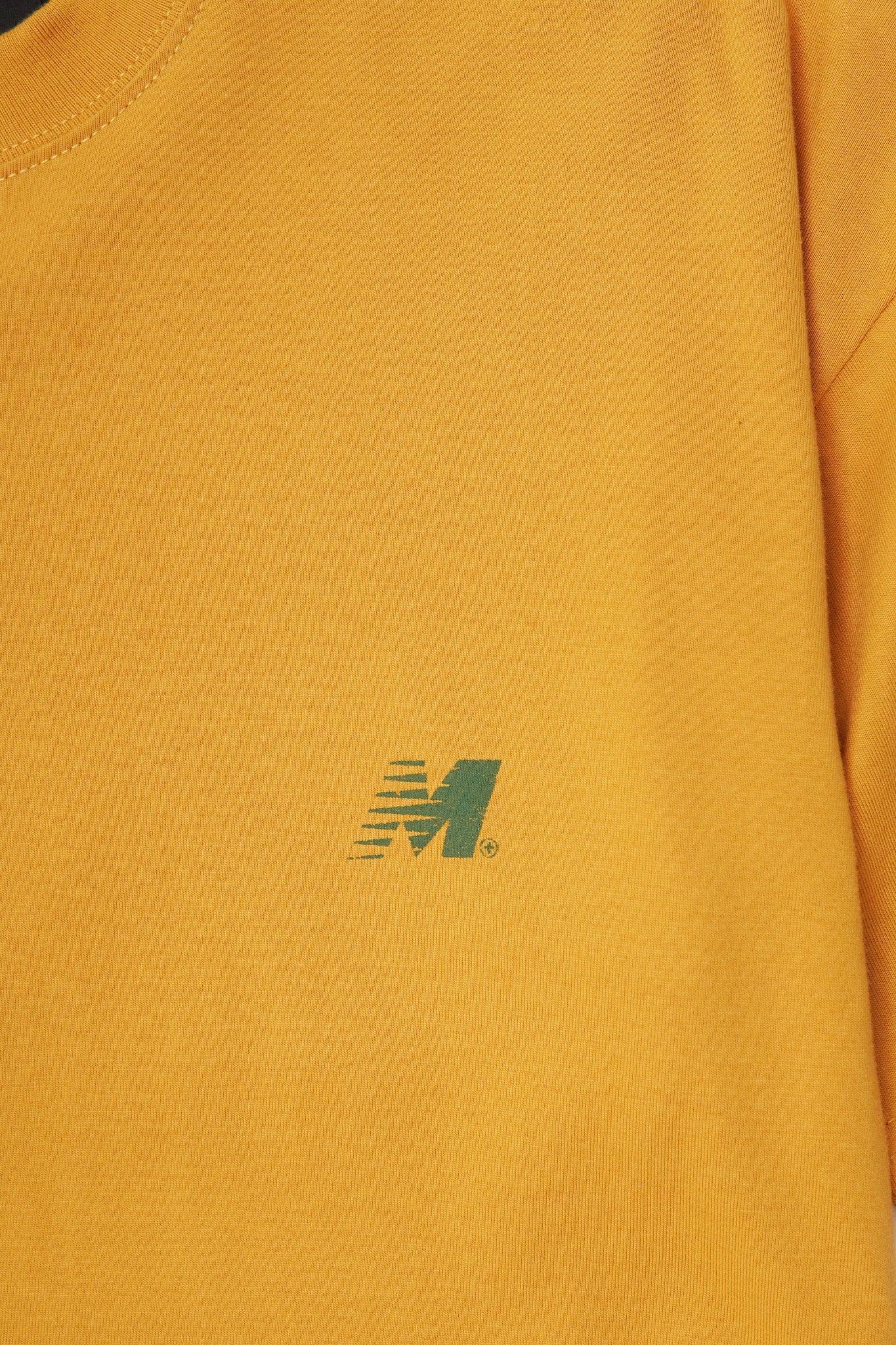 "OUTDOOR EXPLORATION" MULTI LOGO TEE IN MUSTARD - Image 9