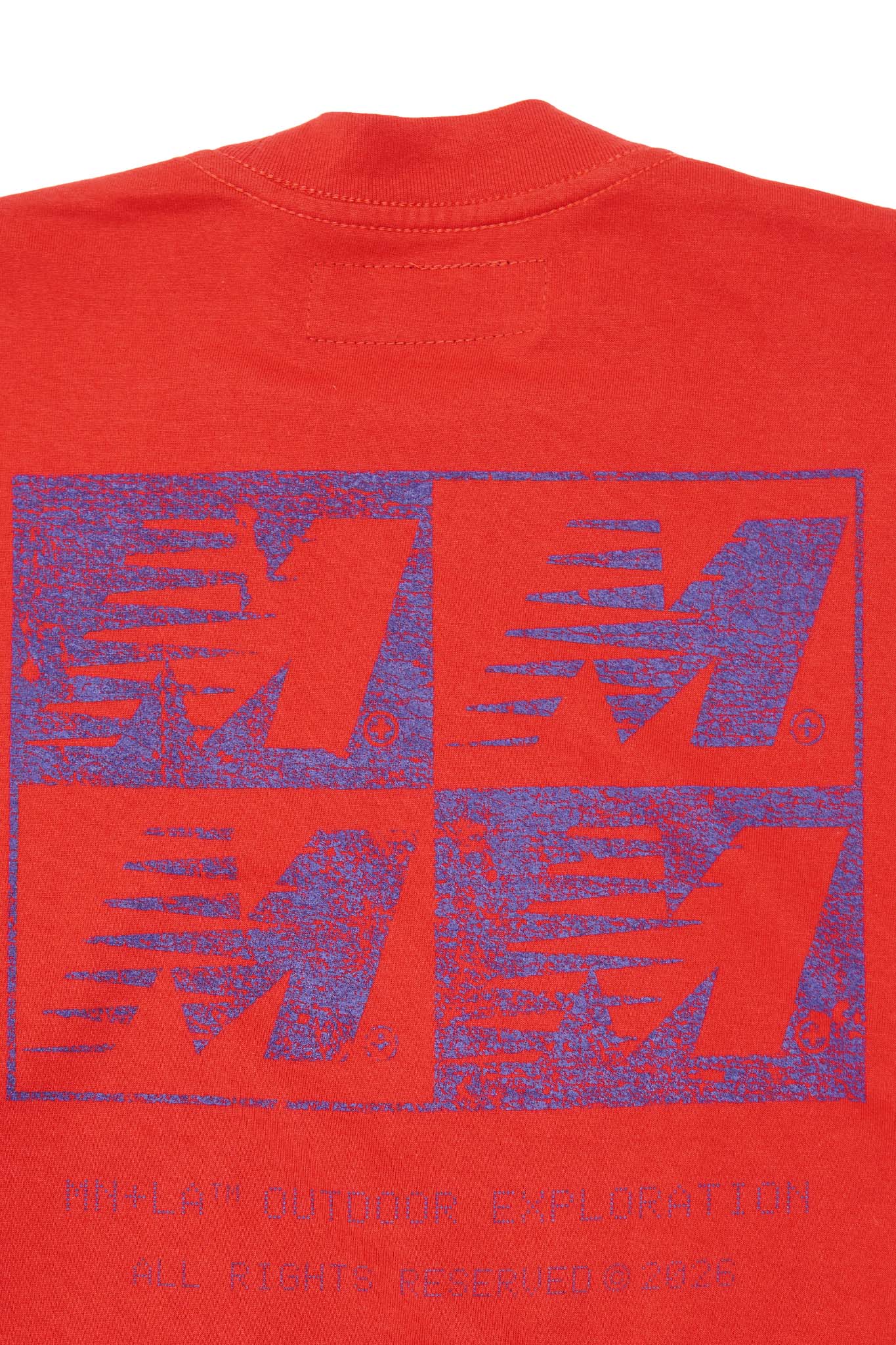 "OUTDOOR EXPLORATION" MULTI LOGO TEE IN RARRI RED - Image 8
