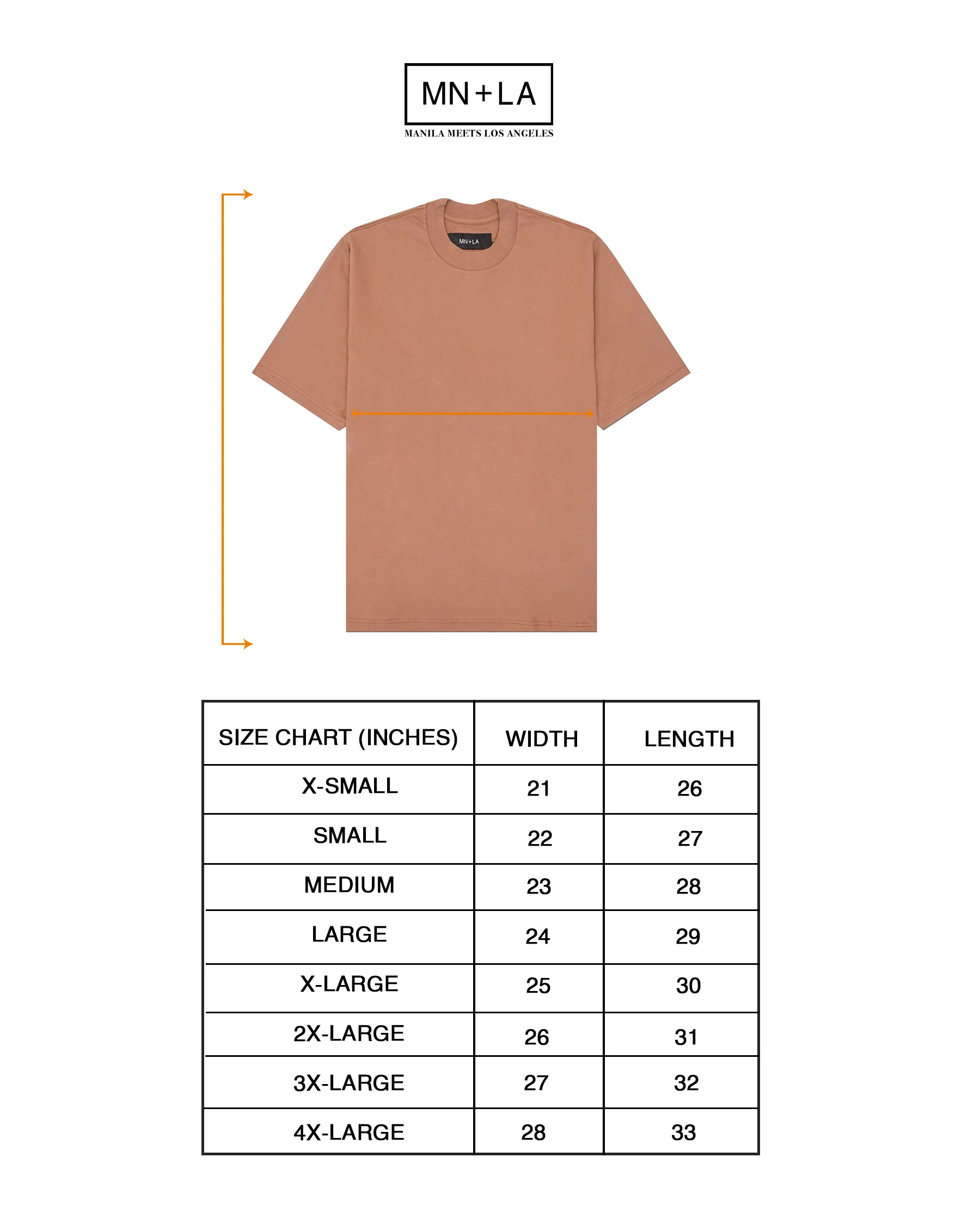 OVERSIZED TEE IN APRICOT - Image 4