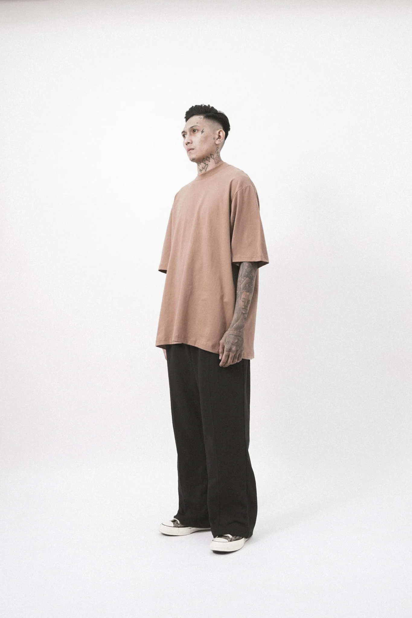 OVERSIZED TEE IN APRICOT - Image 8