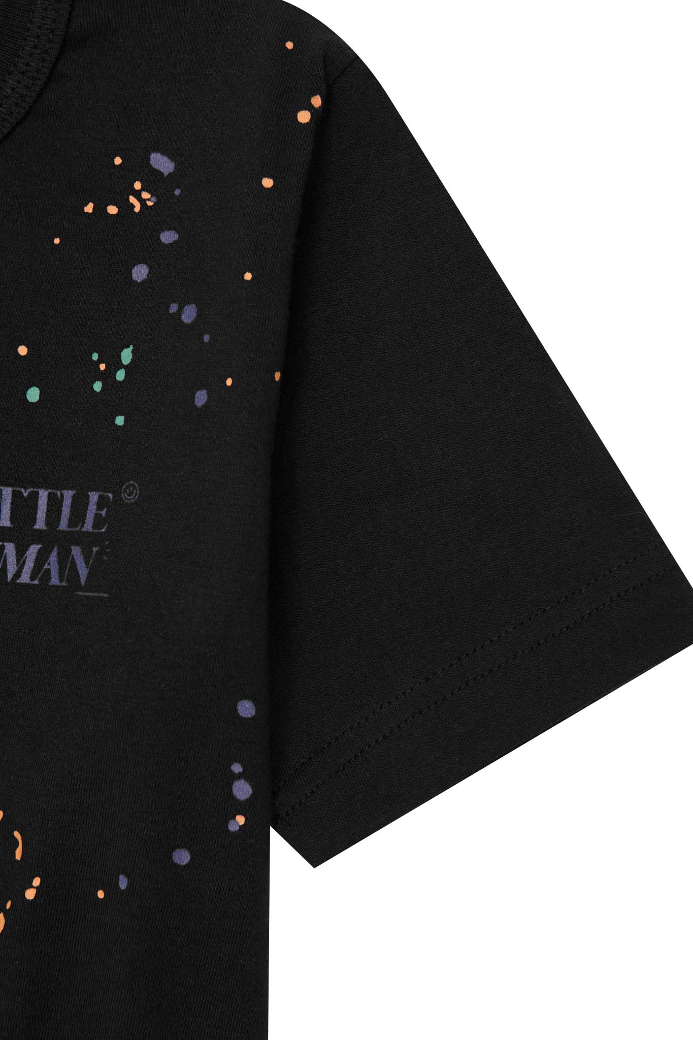 "PAINT SPLAT" LITTLE HUMAN™ TEE IN CAVIAR - Image 7