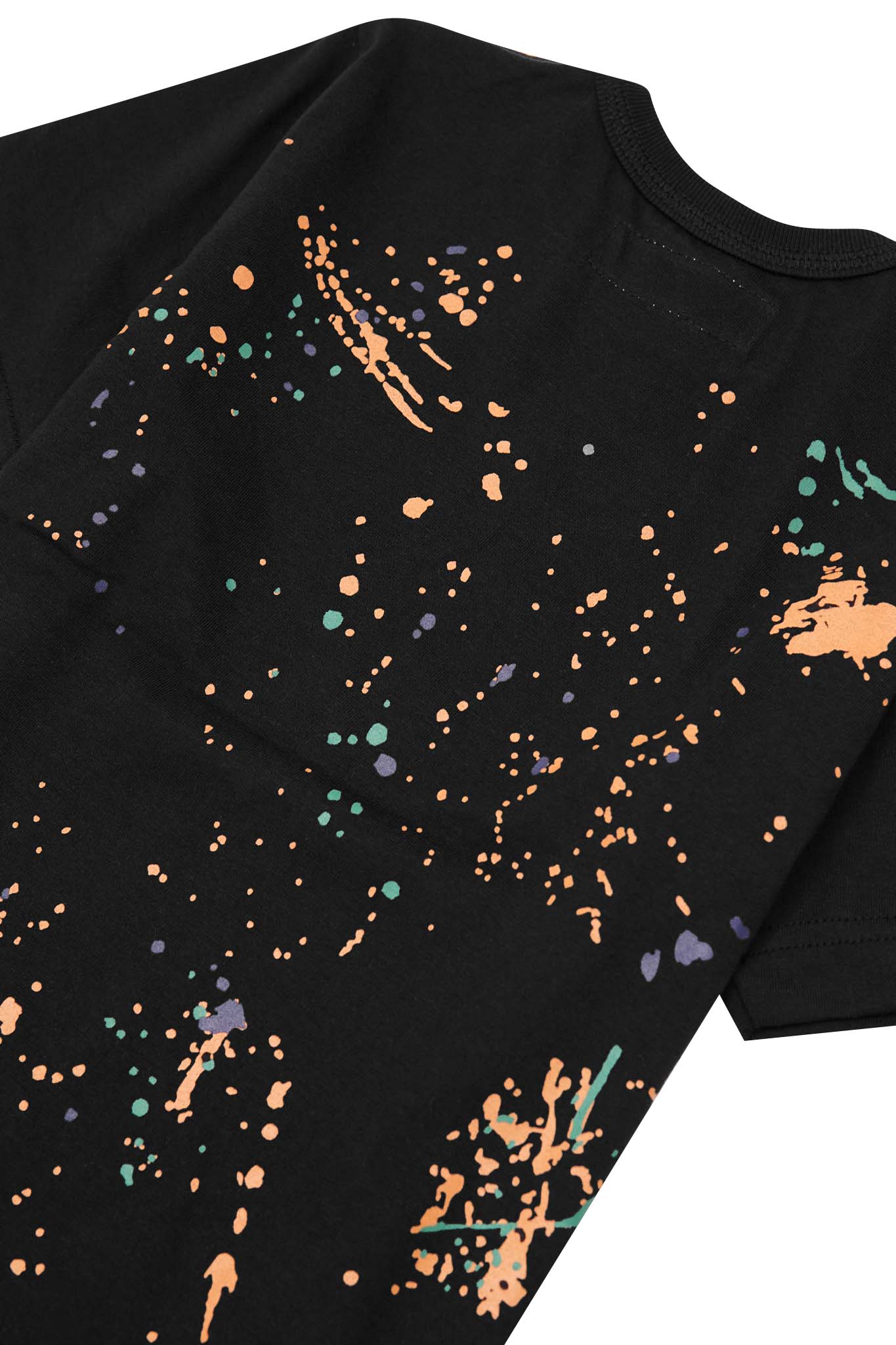 "PAINT SPLAT" LITTLE HUMAN™ TEE IN CAVIAR - Image 8