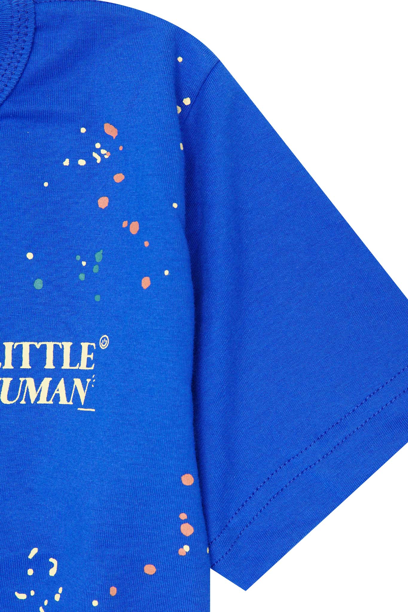 "PAINT SPLAT" LITTLE HUMAN™ TEE IN ELECTRIC BLUE - Image 7
