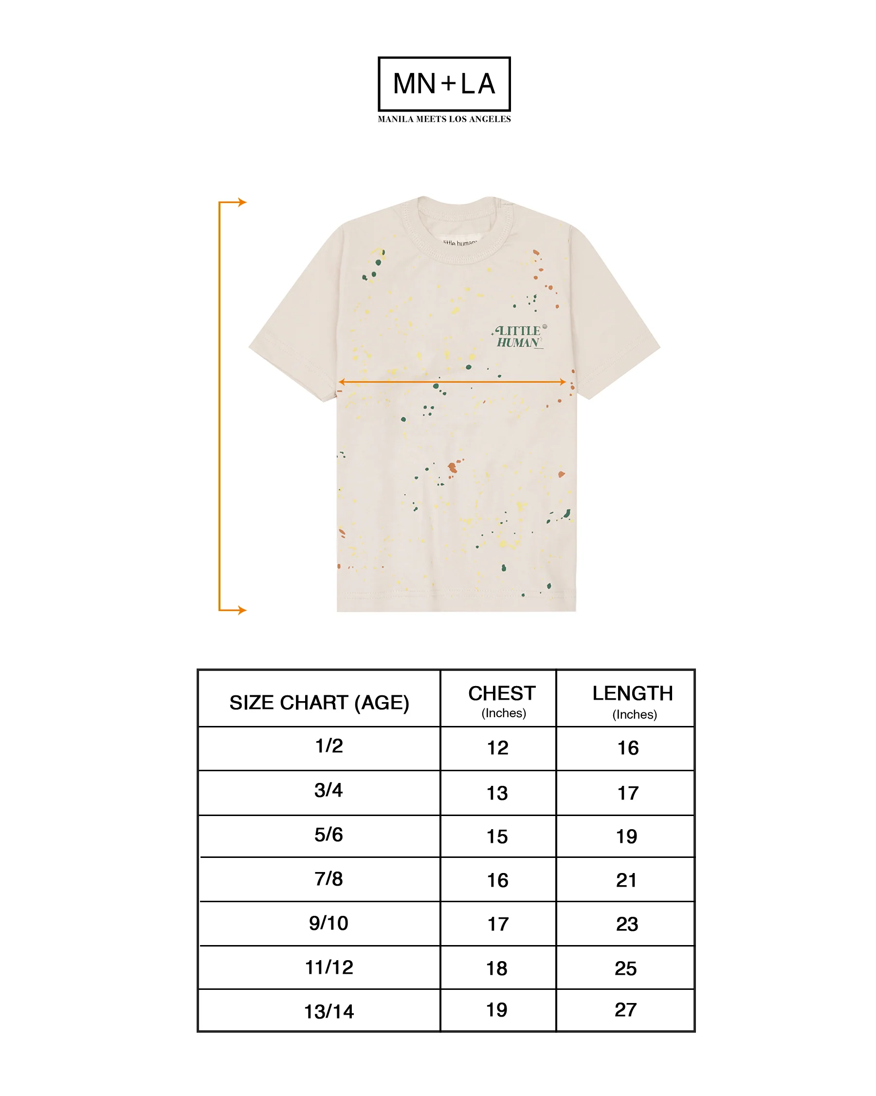 "PAINT SPLAT" LITTLE HUMAN™ TEE IN OAT - Image 4