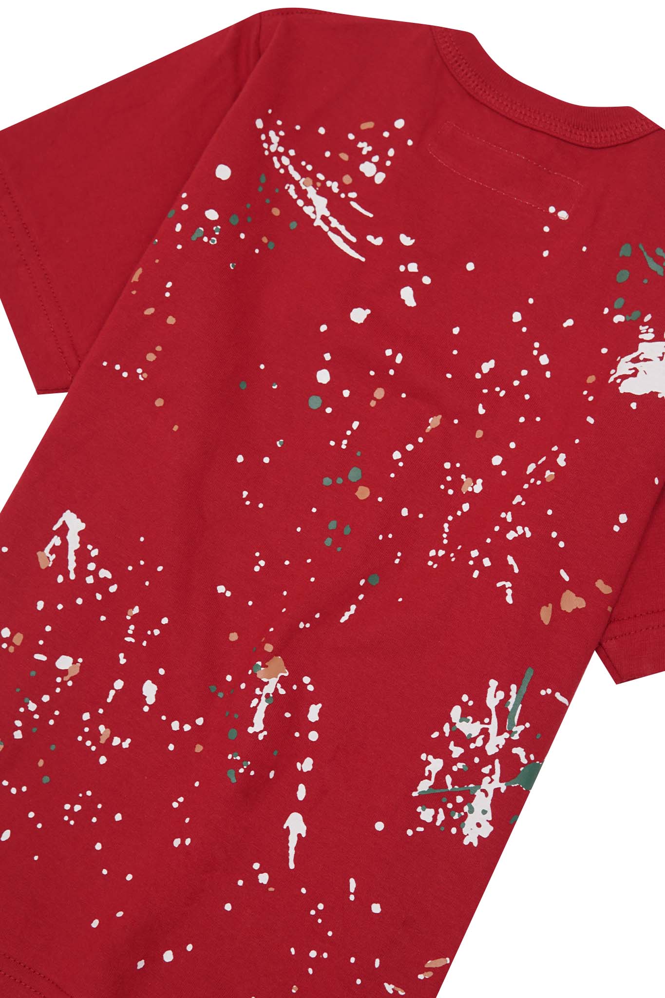 "PAINT SPLAT" LITTLE HUMAN™ TEE IN RARRI RED - Image 6