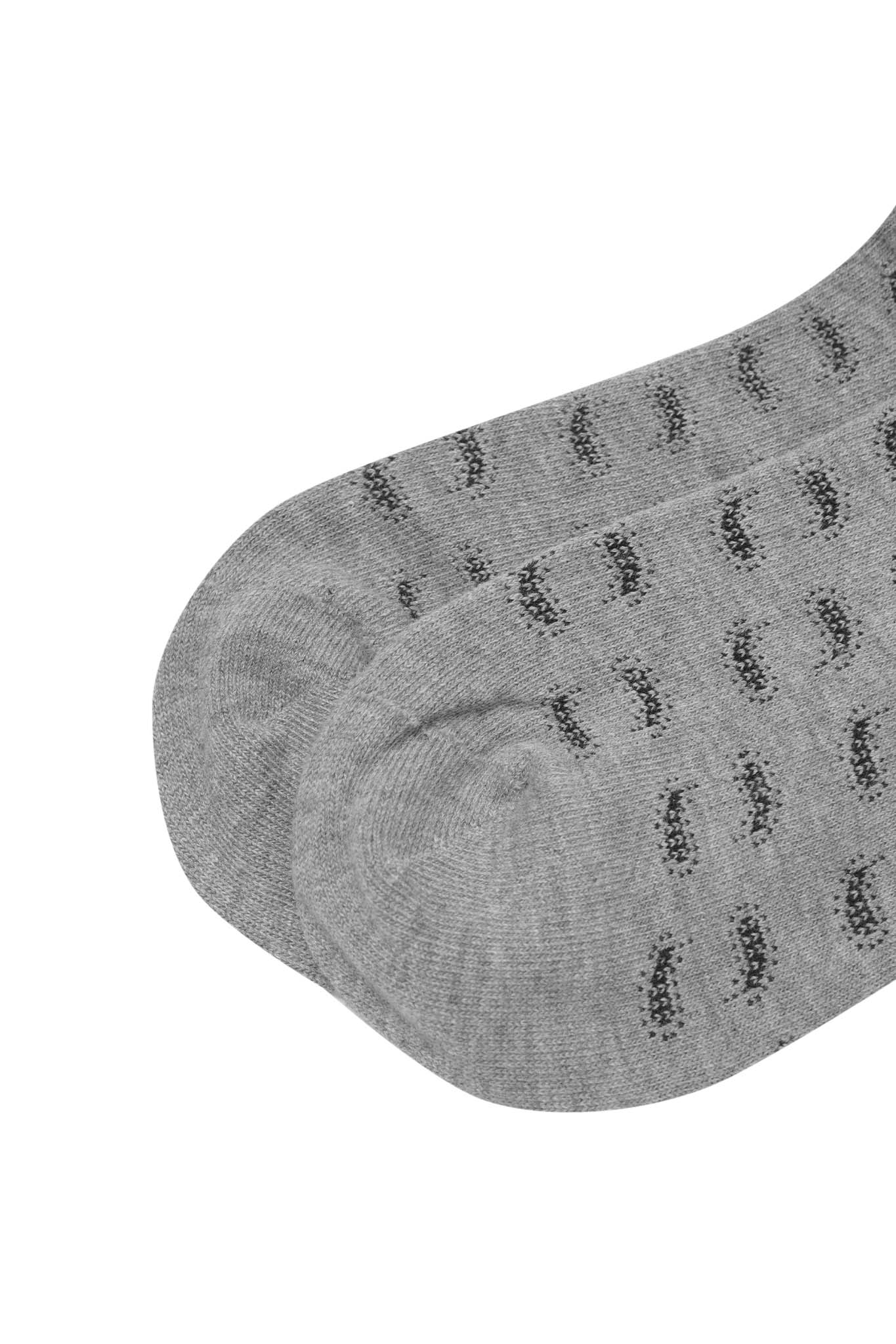 "PEACE PAISLEY" BANDANA SOCK IN STONE GREY - Image 5