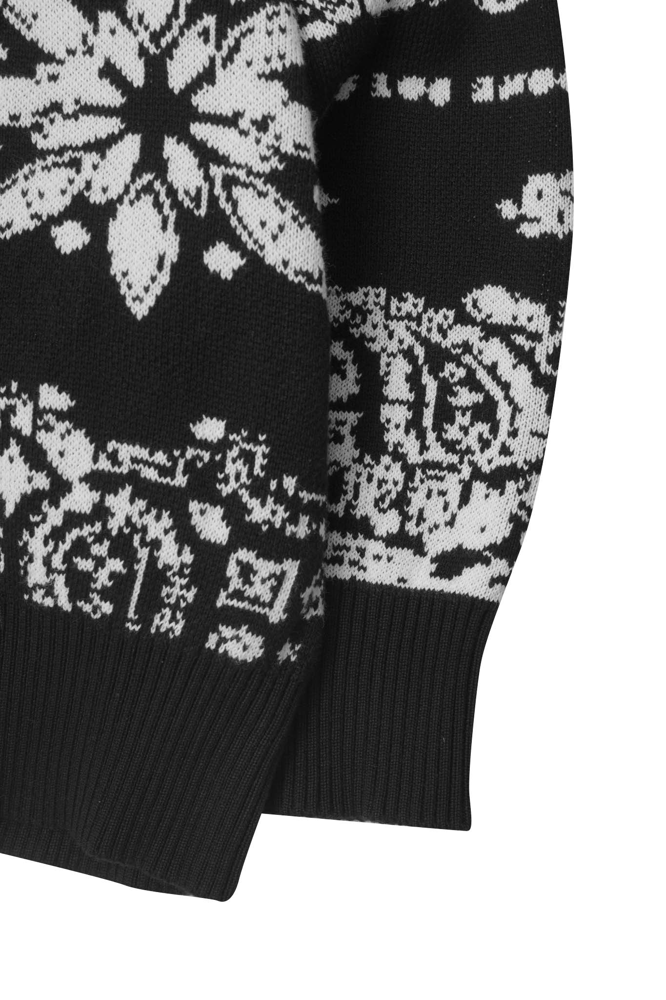 "PEACE PAISLEY" KNITTED SWEATSHIRT IN ANTHRACITE - Image 6