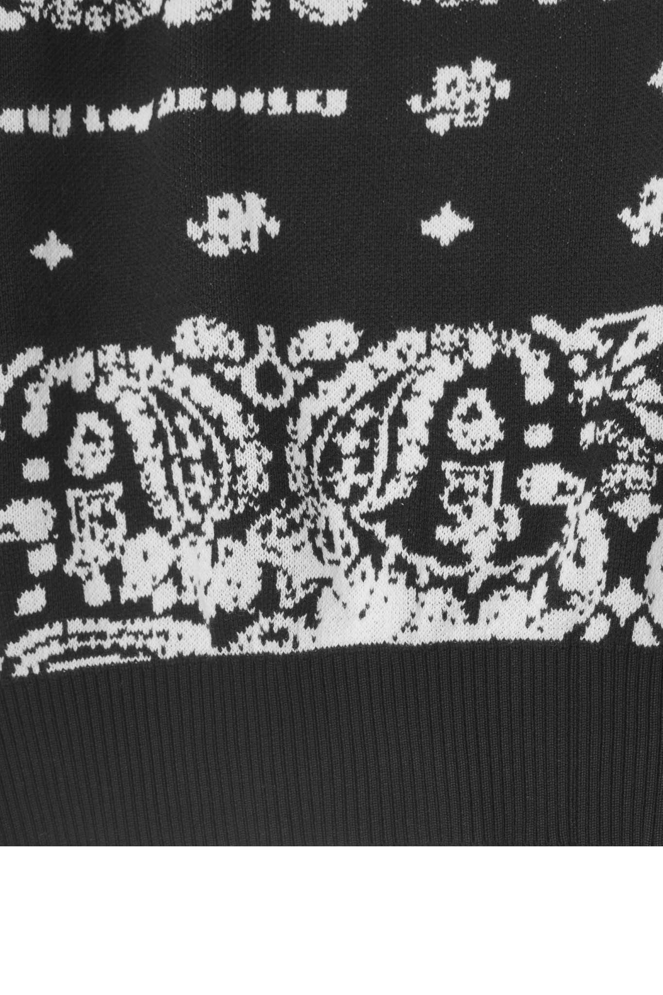 "PEACE PAISLEY" KNITTED SWEATSHIRT IN ANTHRACITE - Image 8