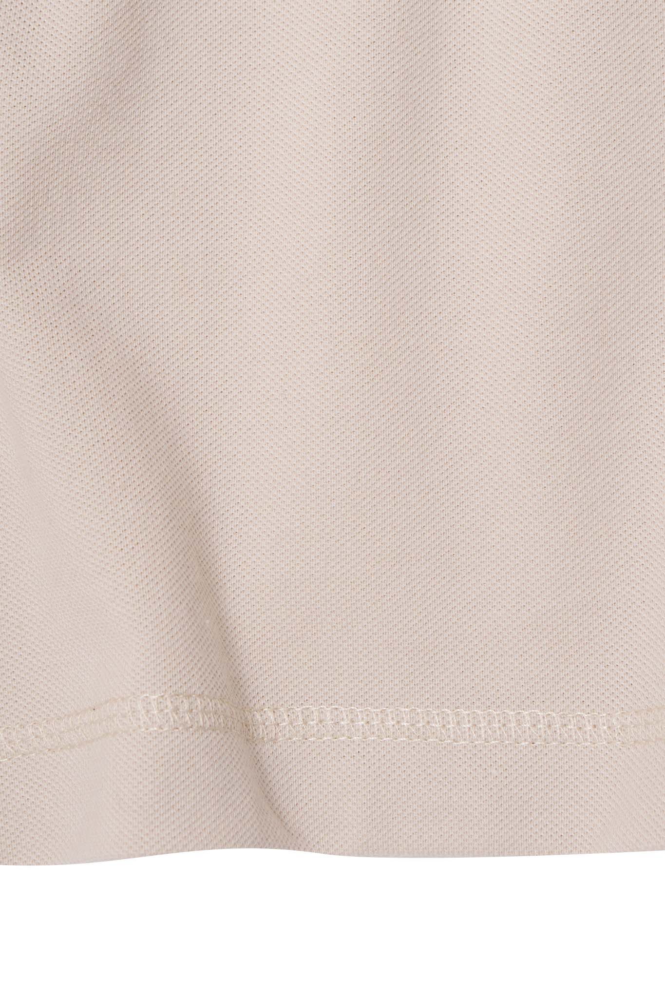 PIQUE MILITIA LONGSLEEVE TEE IN OAT - Image 7
