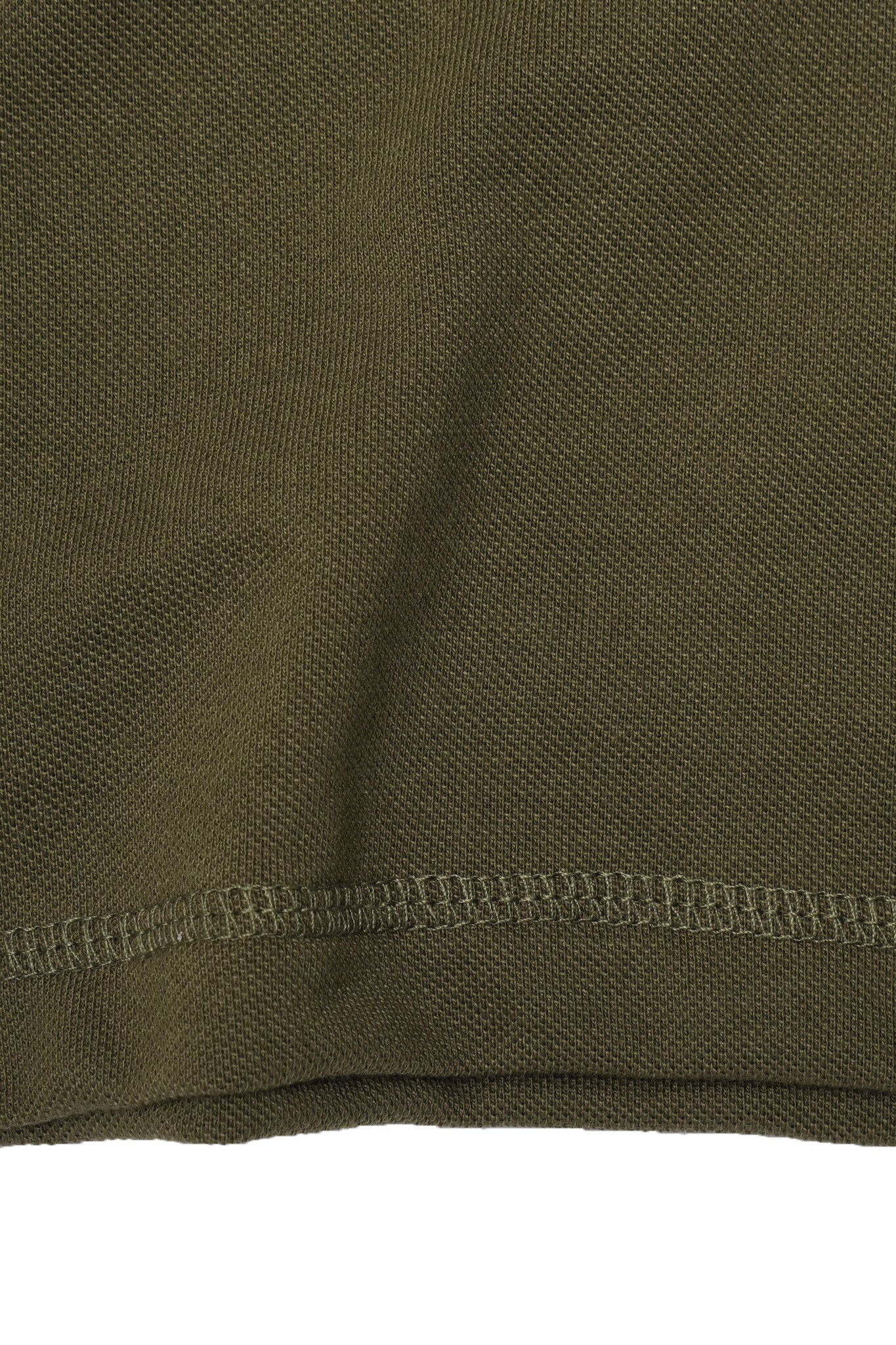 PIQUE MILITIA LONGSLEEVE TEE IN OLIVE - Image 8
