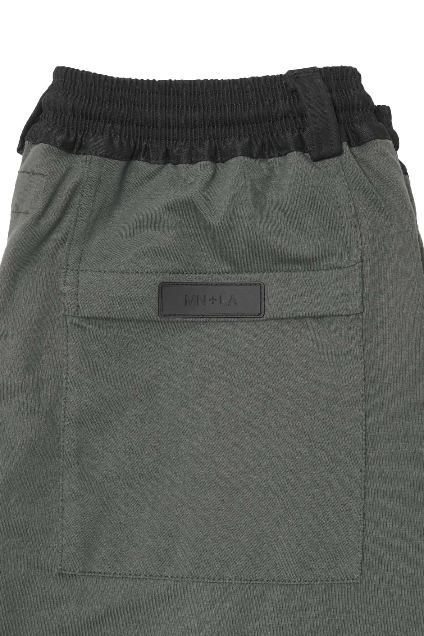 PLEATED ULTRA WIDE PANTS IN MOSS - Image 5