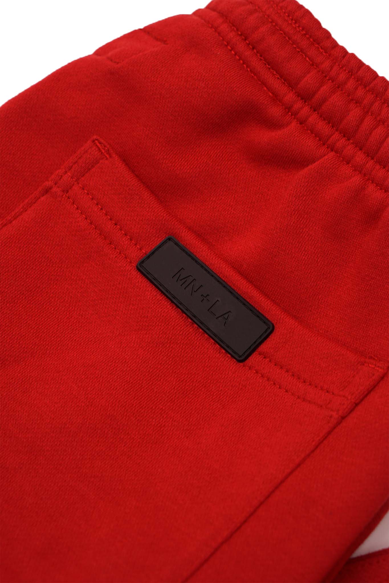 PLEATED WIDE LOUNGE PANTS IN FADED RED - Image 9