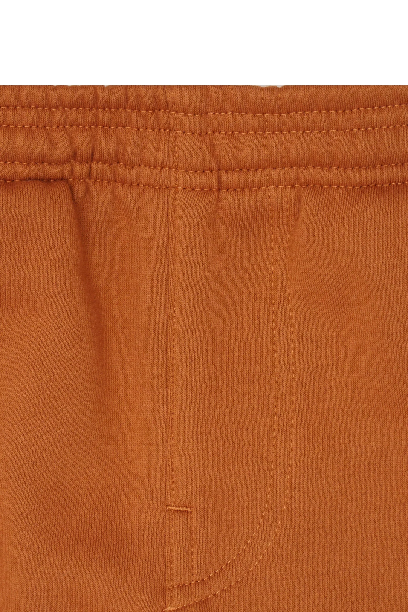 PLEATED WIDE LOUNGE PANTS IN TANGERINE - Image 4