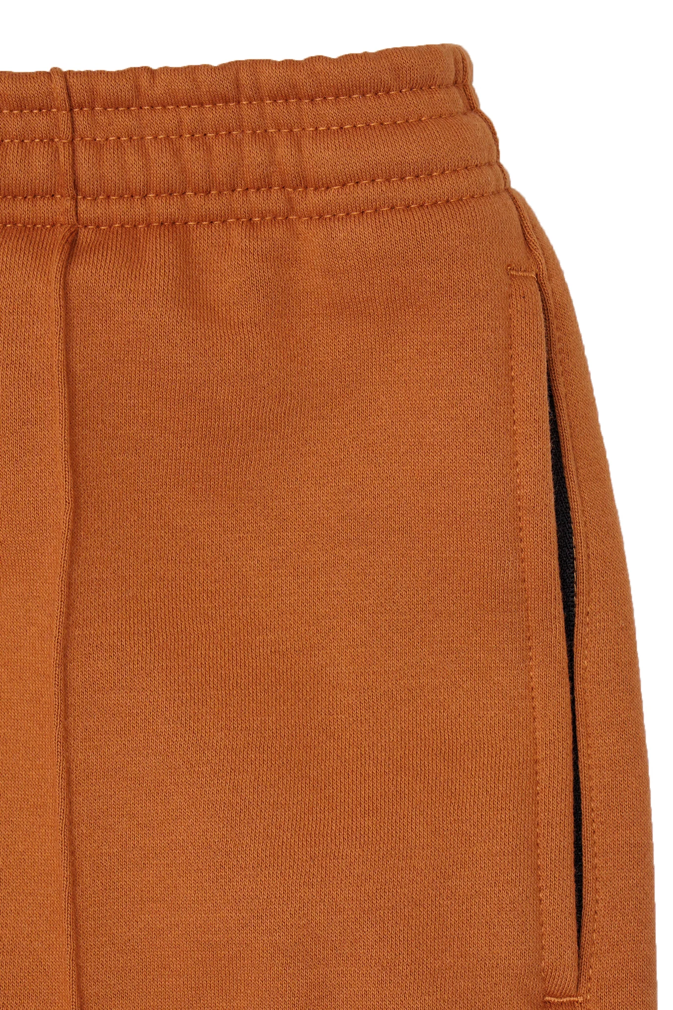 PLEATED WIDE LOUNGE PANTS IN TANGERINE - Image 5