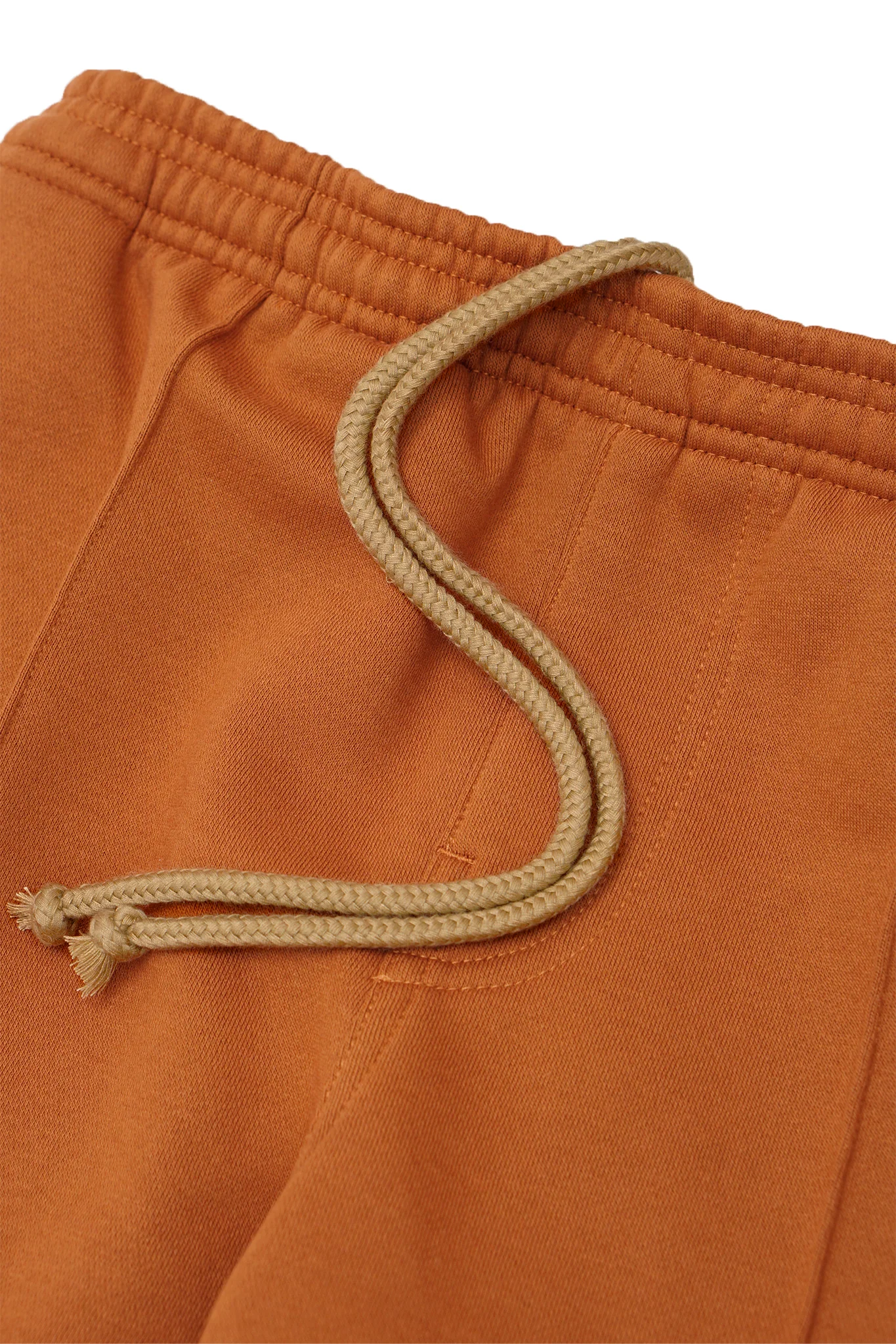 PLEATED WIDE LOUNGE PANTS IN TANGERINE - Image 6