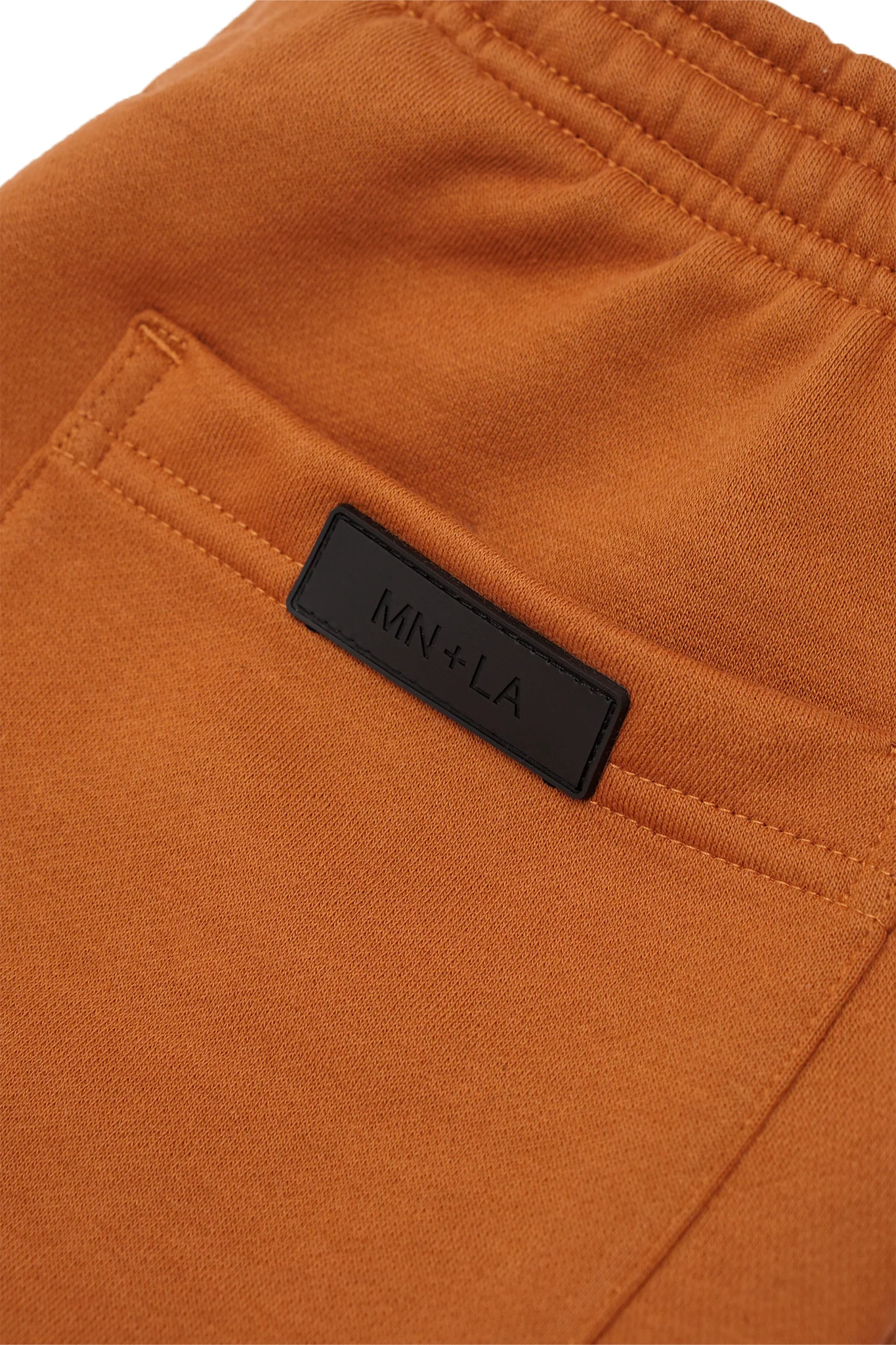 PLEATED WIDE LOUNGE PANTS IN TANGERINE - Image 8