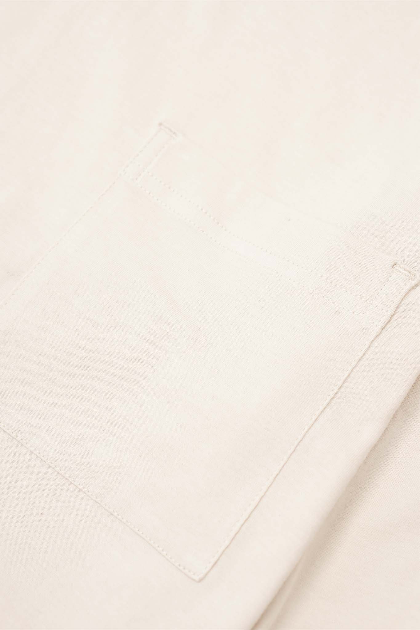 POCKET LONGSLEEVE LITE TEE IN OAT - Image 8