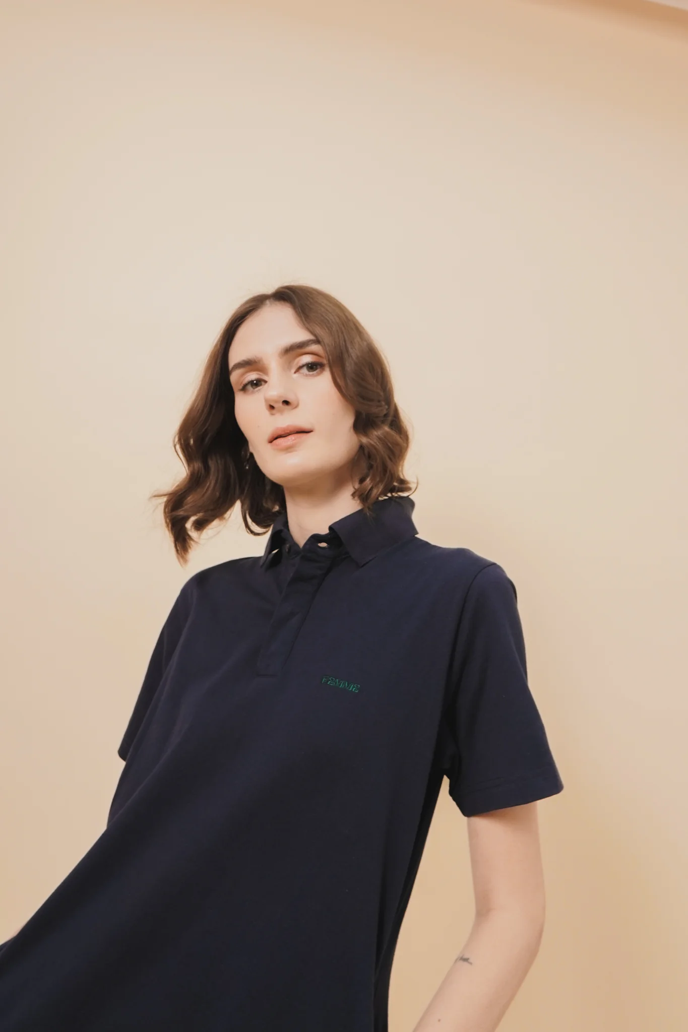 POLO DRESS IN NAVY - Image 11