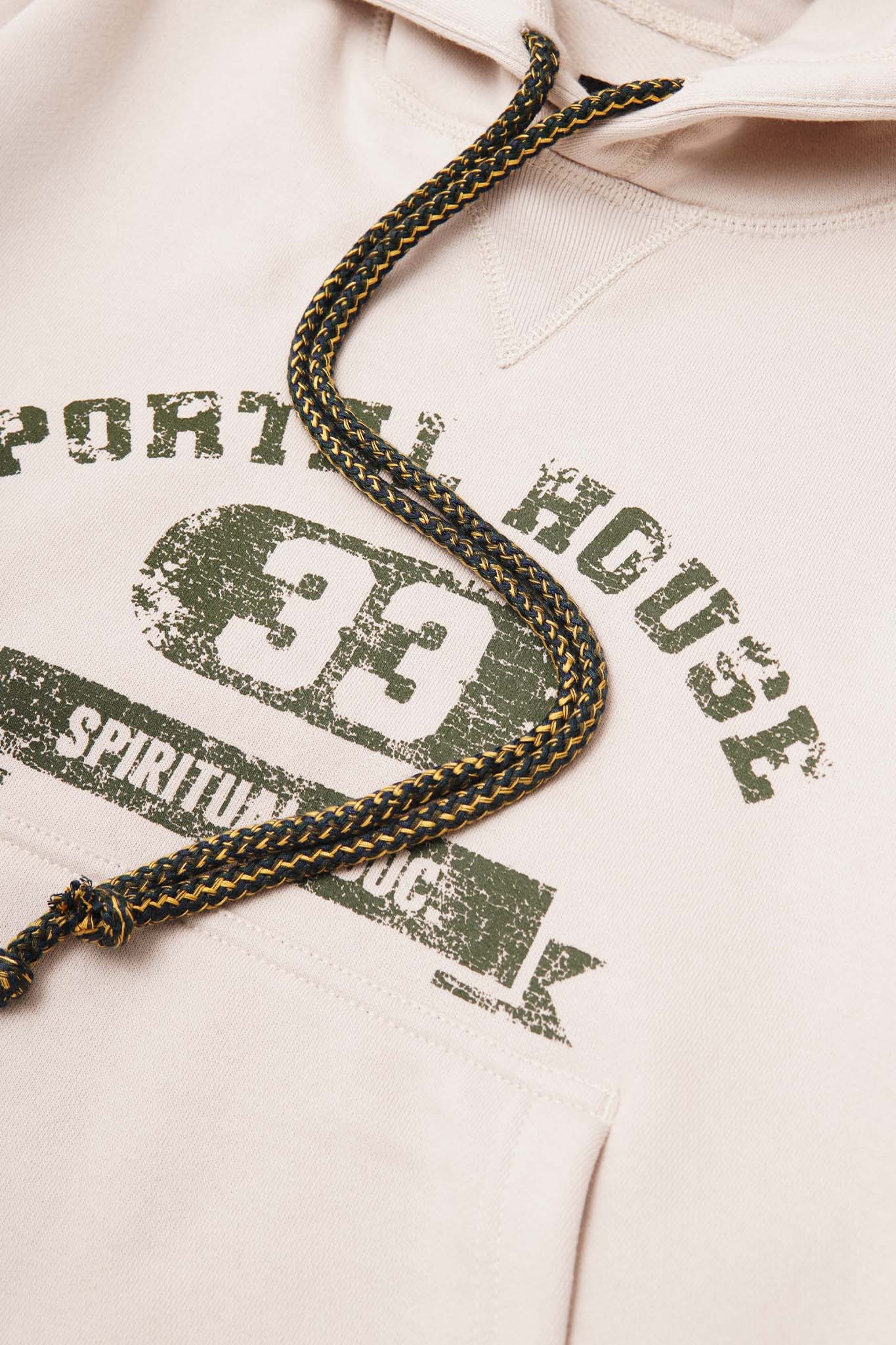 "PORTAL HOUSE 33" HOODIE IN OAT - Image 8