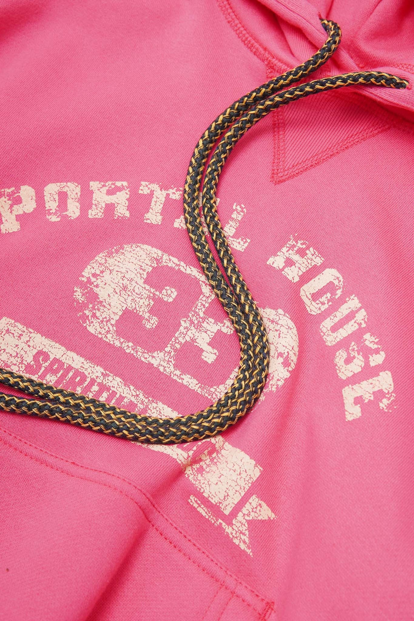 "PORTAL HOUSE 33" HOODIE IN STATIC PINK - Image 5