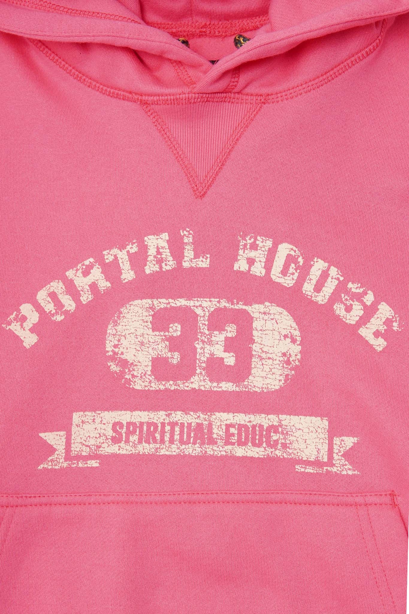 "PORTAL HOUSE 33" HOODIE IN STATIC PINK - Image 6