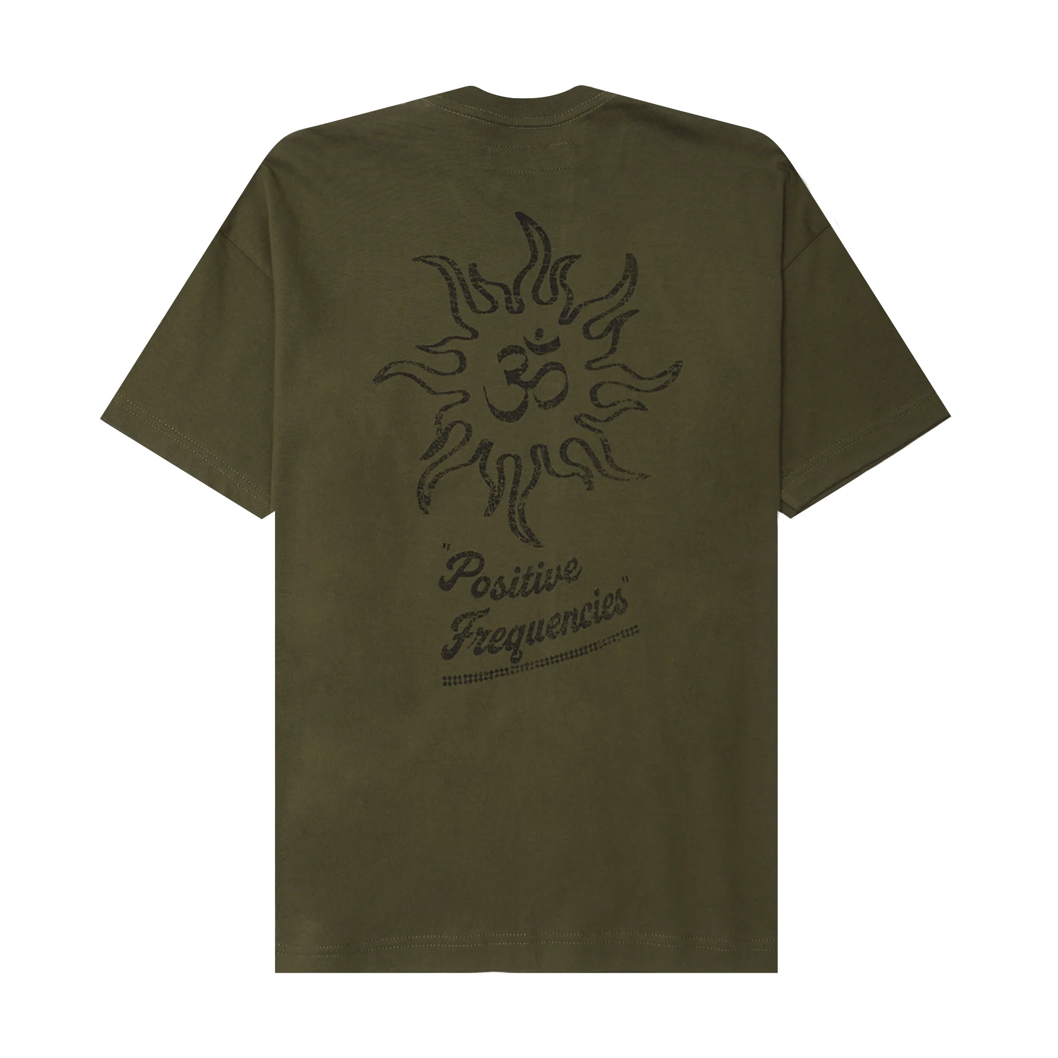 "POSITIVE FREQUENCIES" TEE IN OLIVE
