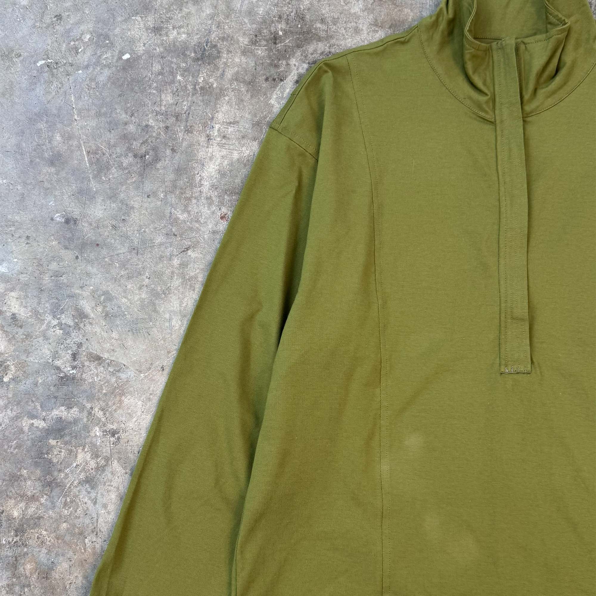 QUARTER ZIP L/S TEE IN FERN - Image 3
