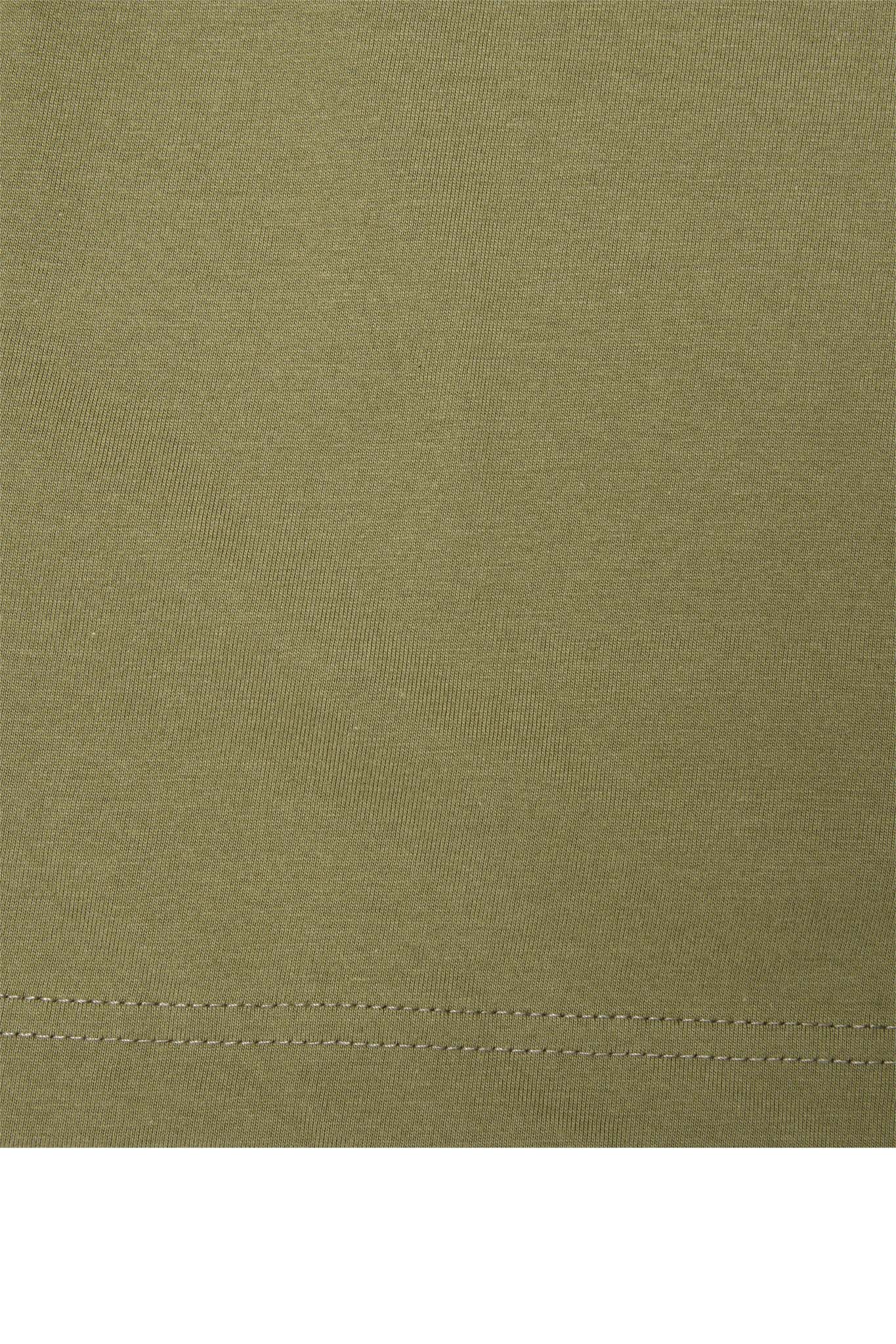 QUARTER ZIP L/S TEE IN OLIVE - Image 10