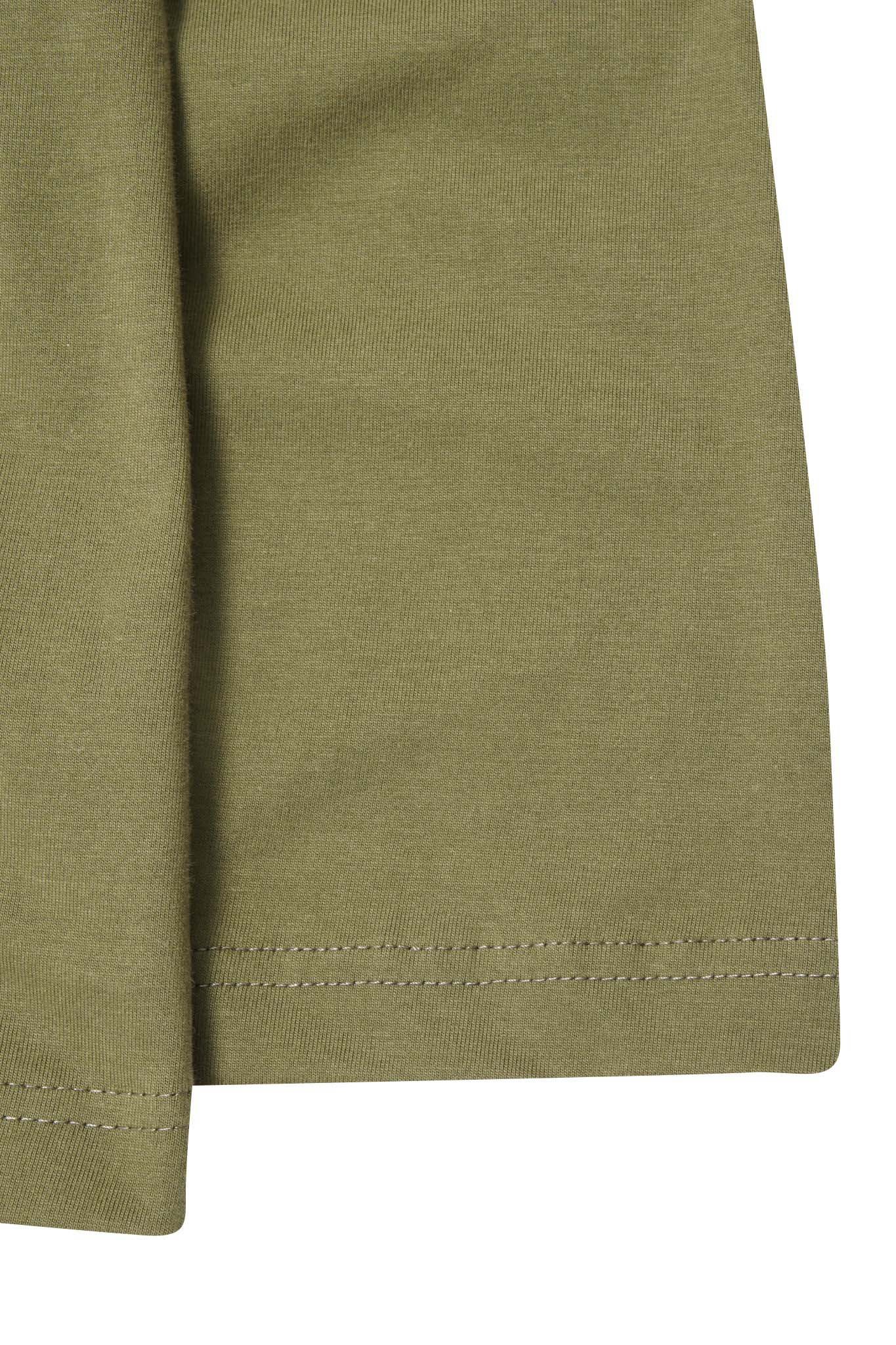 QUARTER ZIP L/S TEE IN OLIVE - Image 9