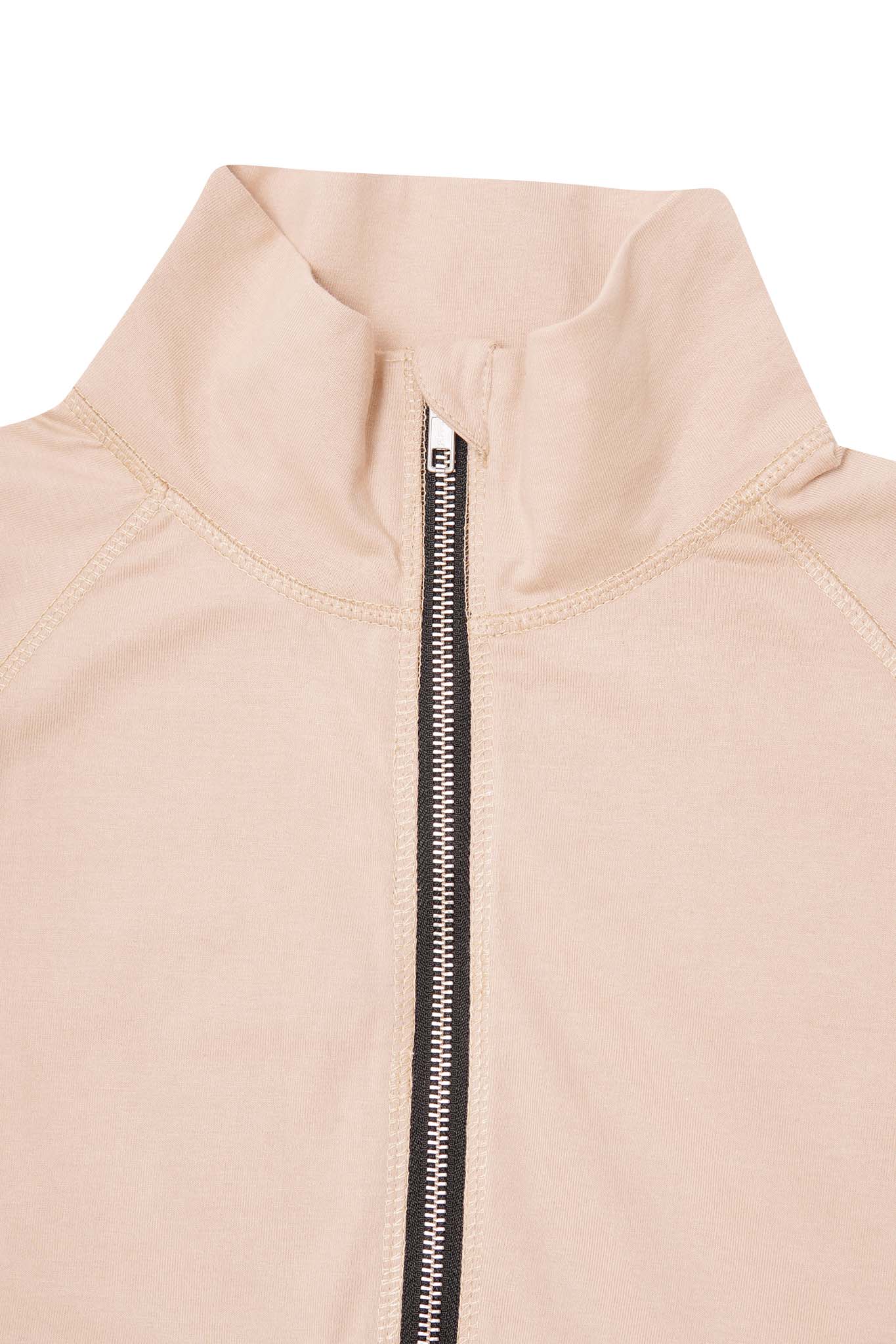 QUARTER ZIP L/S TEE V2 IN ALABASTER - Image 3