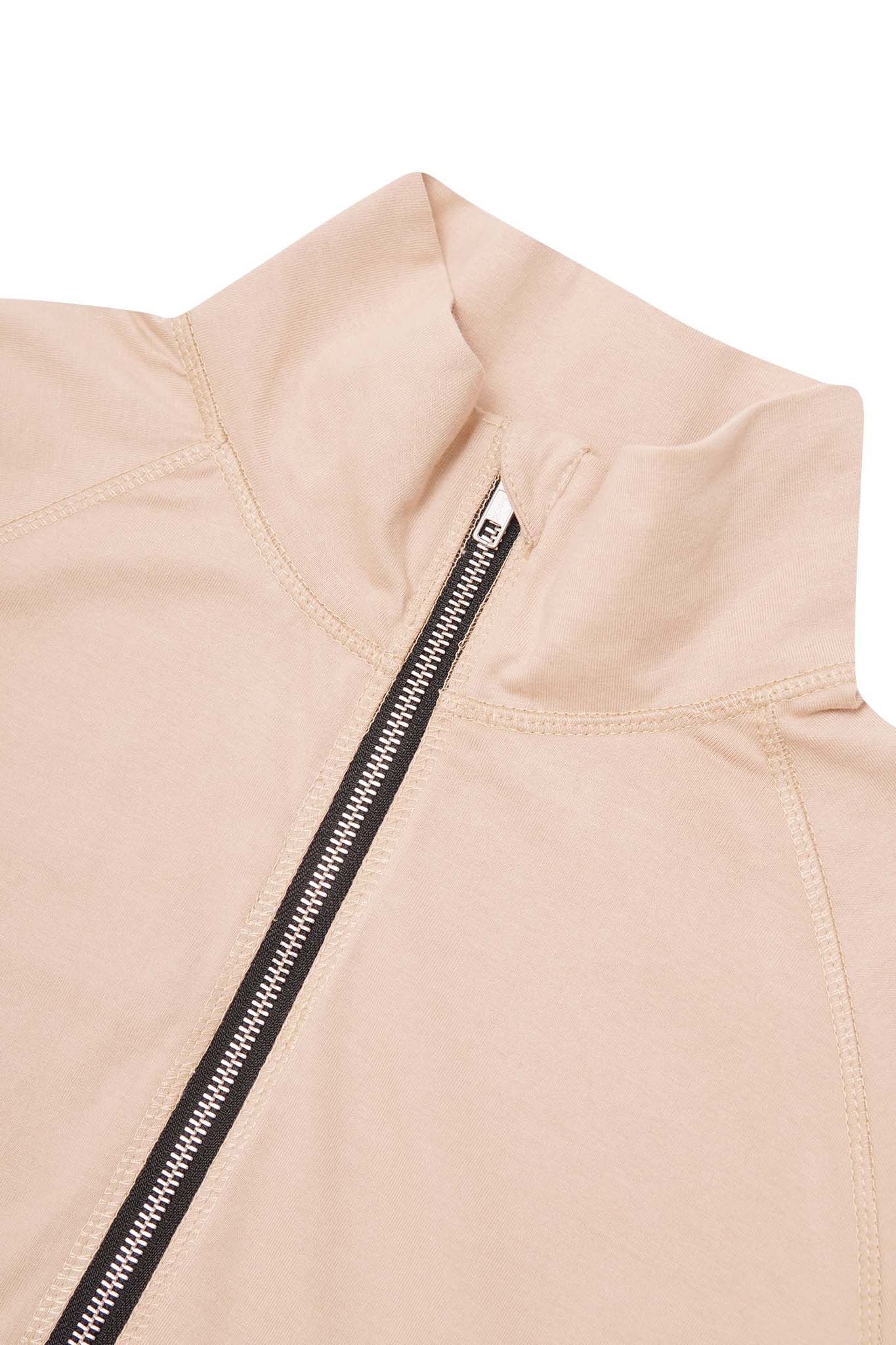 QUARTER ZIP L/S TEE V2 IN ALABASTER - Image 5