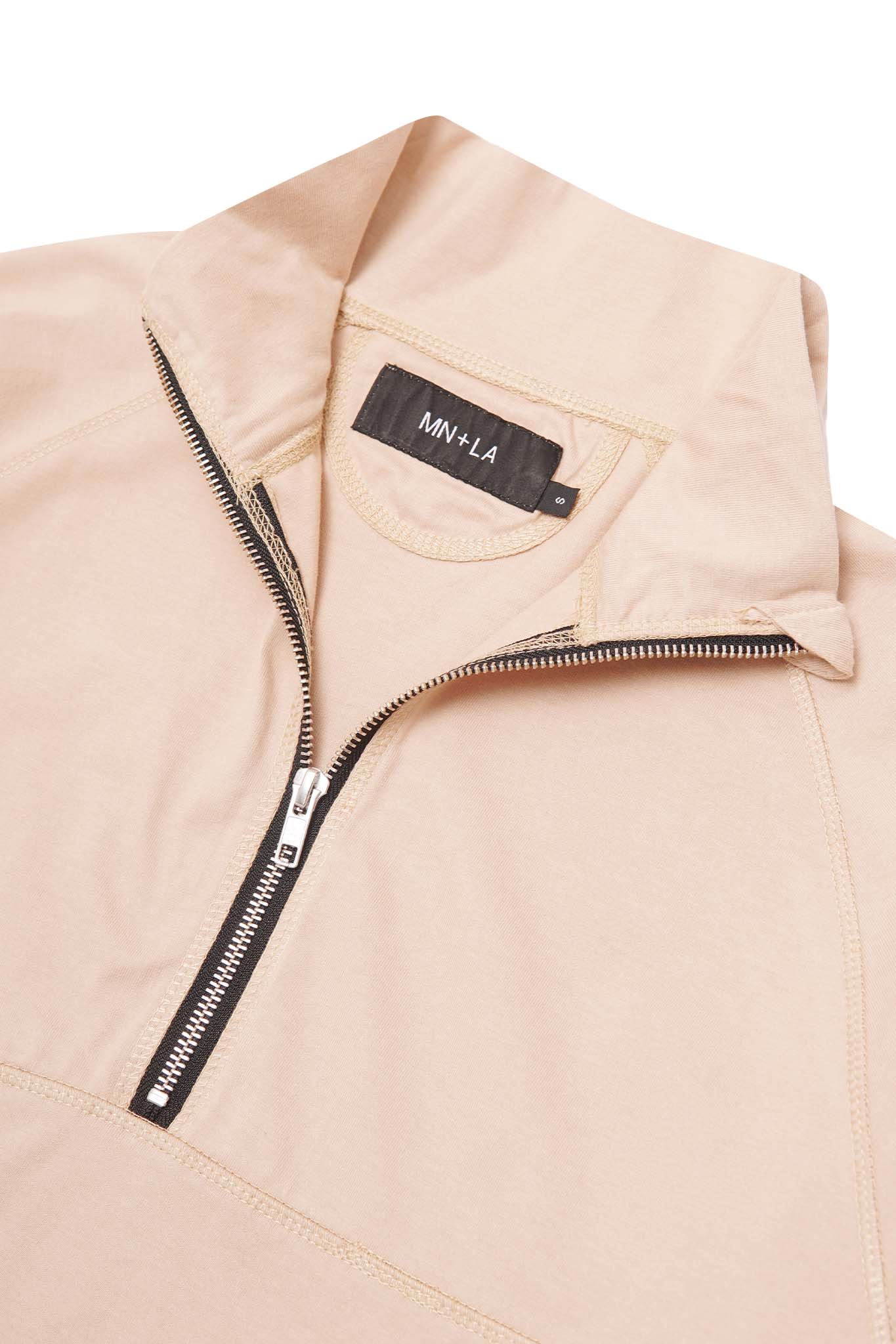 QUARTER ZIP L/S TEE V2 IN ALABASTER - Image 6