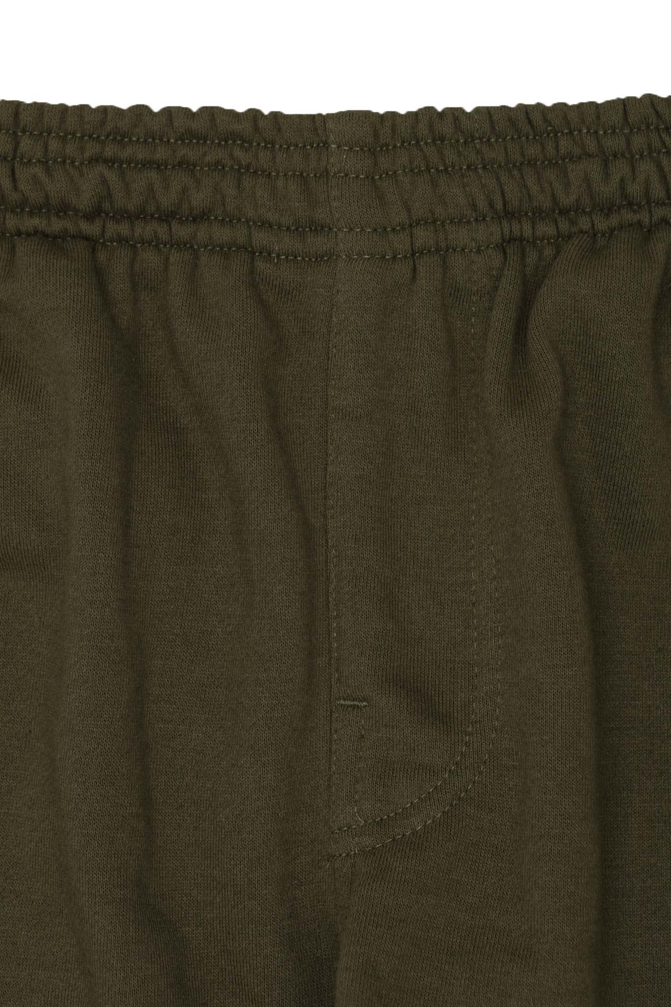 RAW FINISH CROPPED PANTS IN OLIVE - Image 3