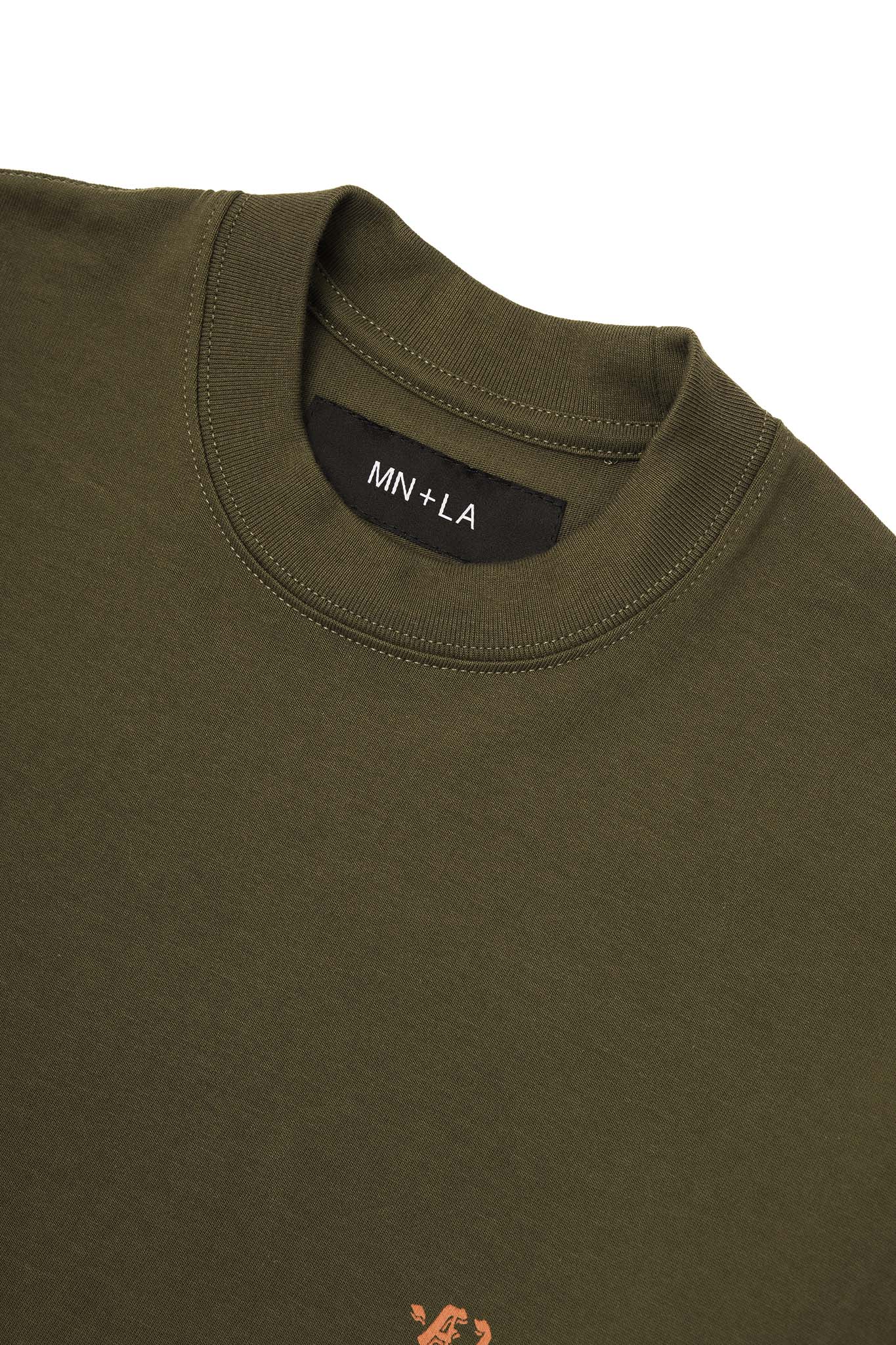 "REAR VIEW" ULTRA HEAVY TEE IN OLIVE - Image 6