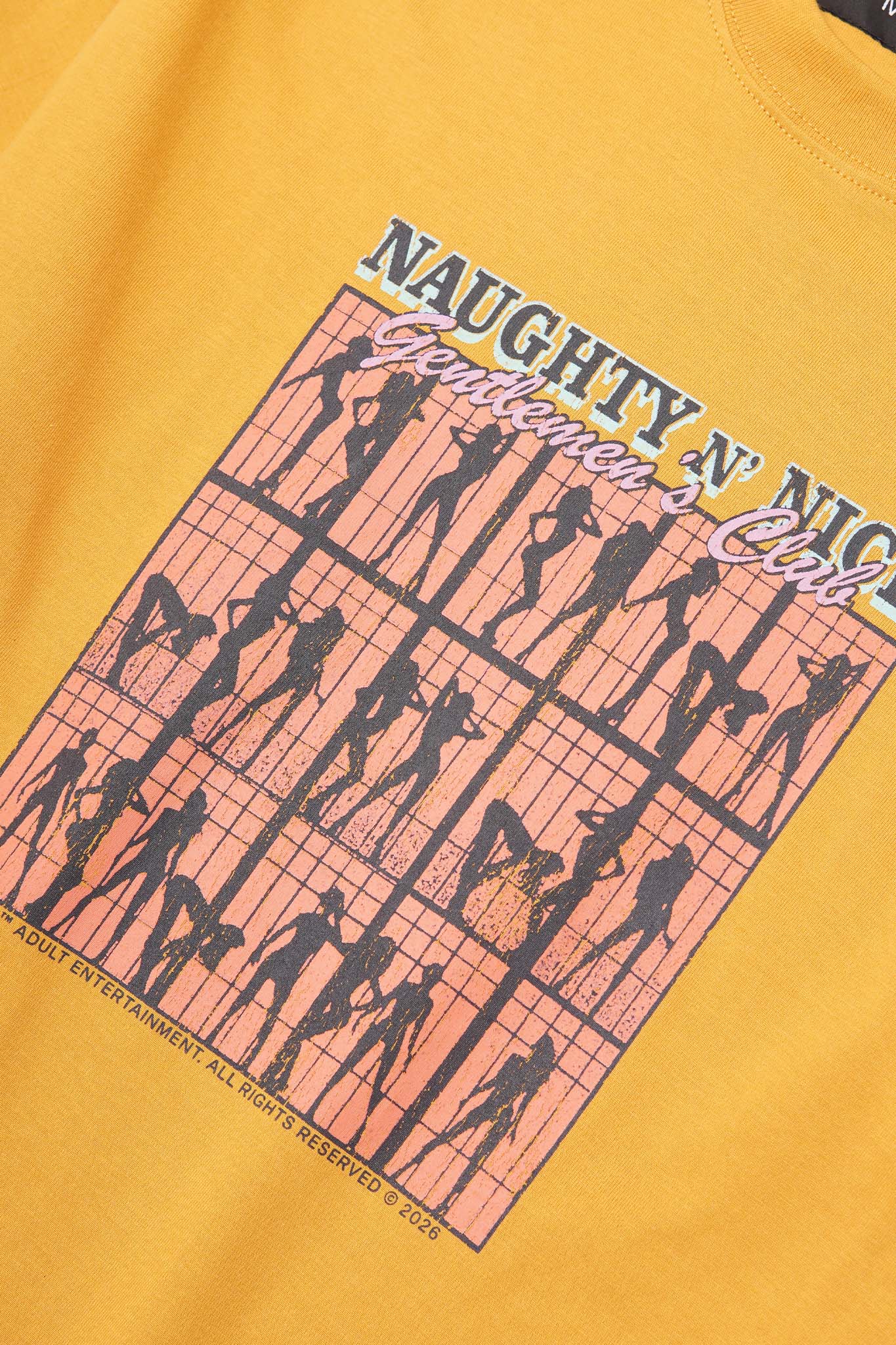 “RED LIGHT” TEE IN MUSTARD - Image 6