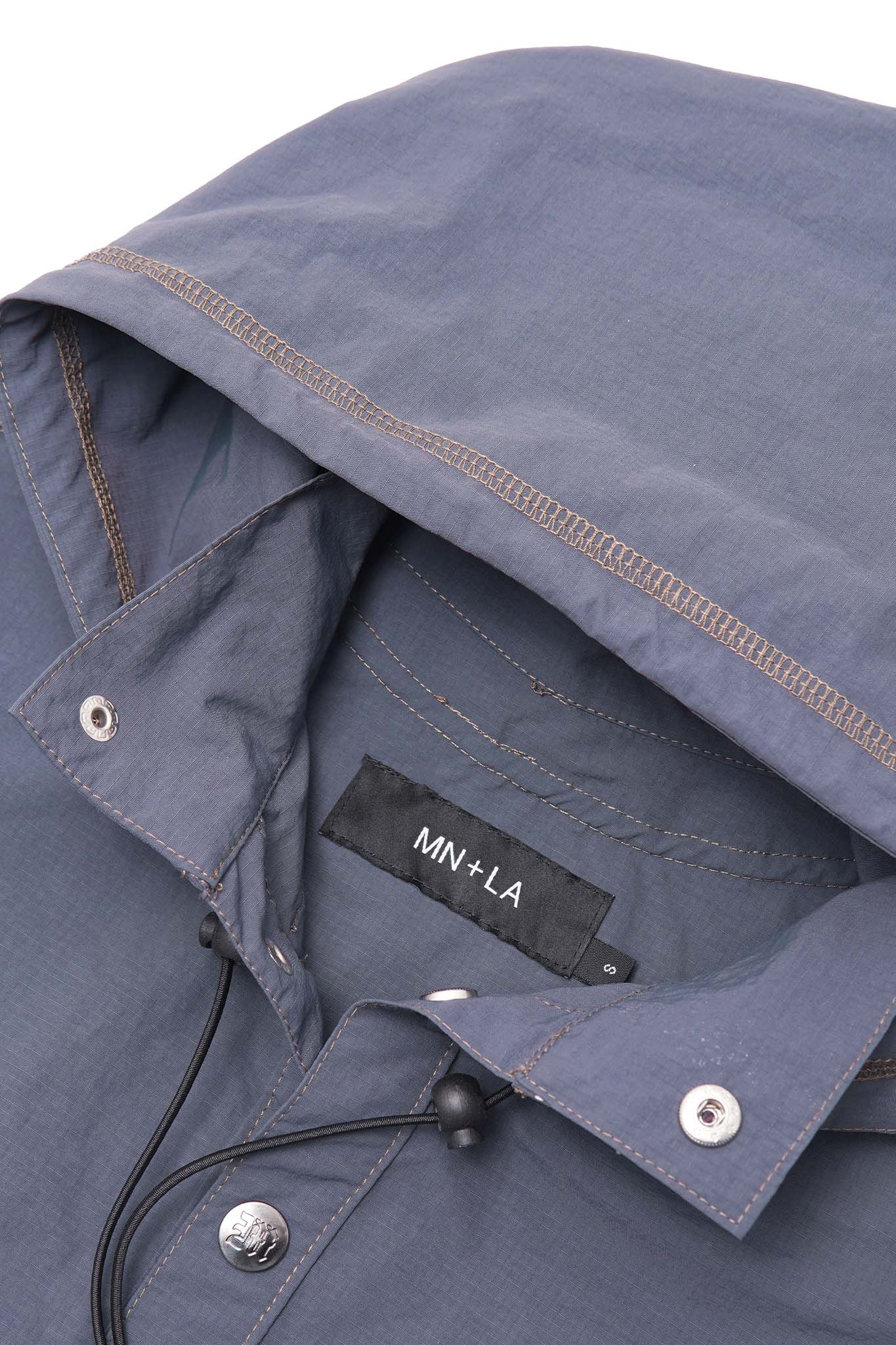 "RIDGE" ANORAK JACKET IN SLATE - Image 3