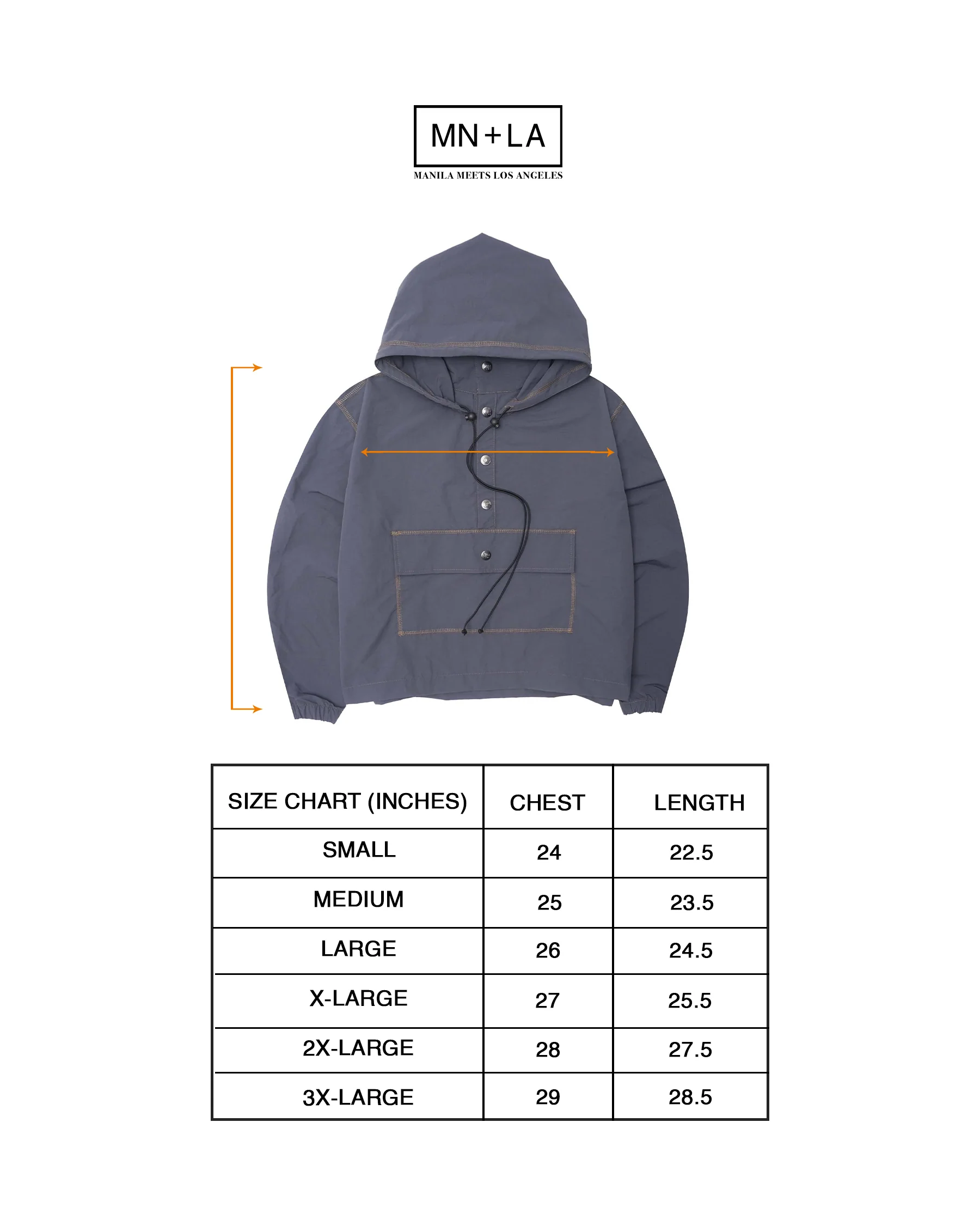 "RIDGE" ANORAK JACKET IN SLATE - Image 4